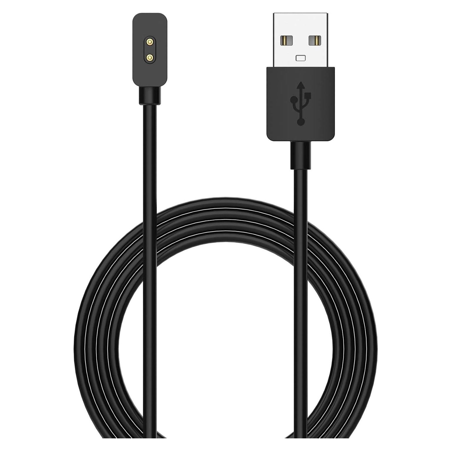 Cargador USB FitTurn para Xiaomi Smart Band 8 Pro 60cm Negro