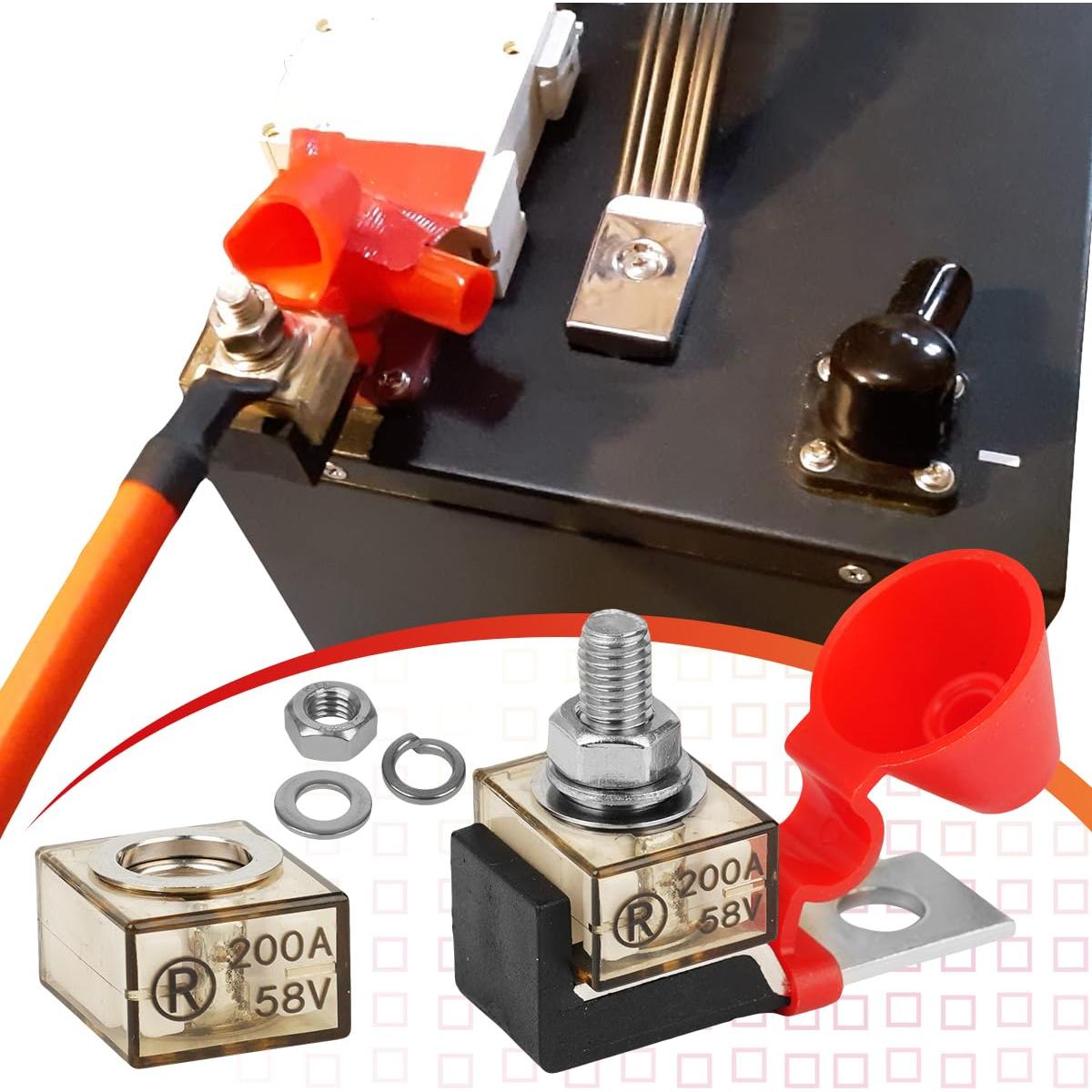 Bloque de Fusibles de Batería JXJXQU 100A 58V DC Compacto