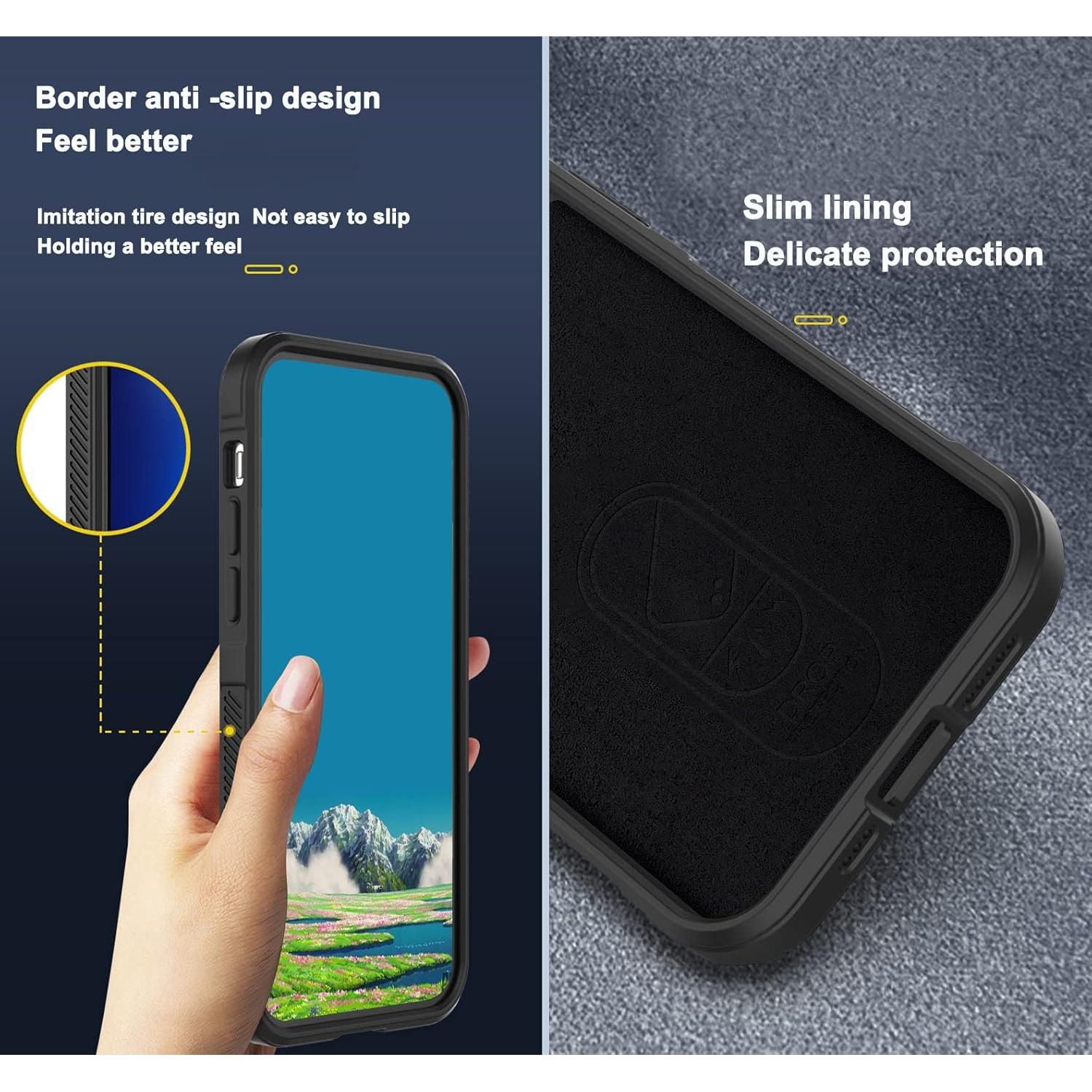 Funda Honor 70 Wousunly Silicona TPU Anticaída Negra