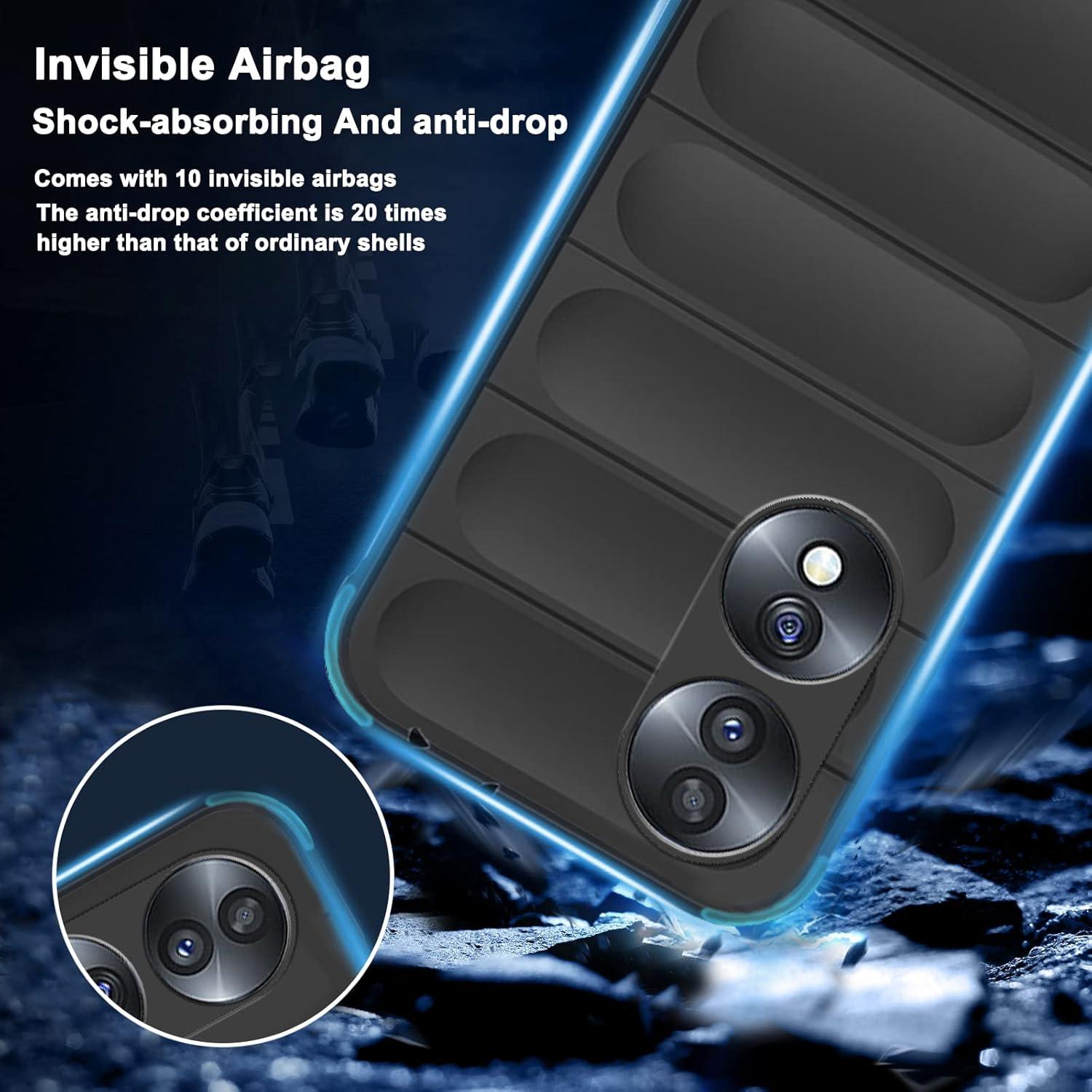 Funda Honor 70 Wousunly Silicona TPU Anticaída Negra