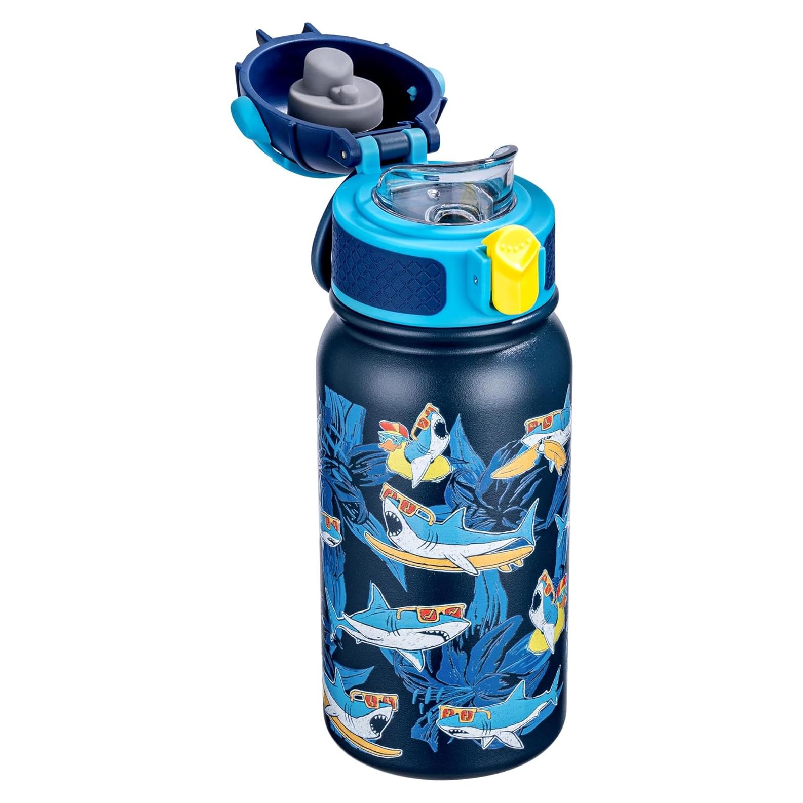 Botella de Agua Oldley 12oz Acero Inoxidable Aislada Tiburón Marino