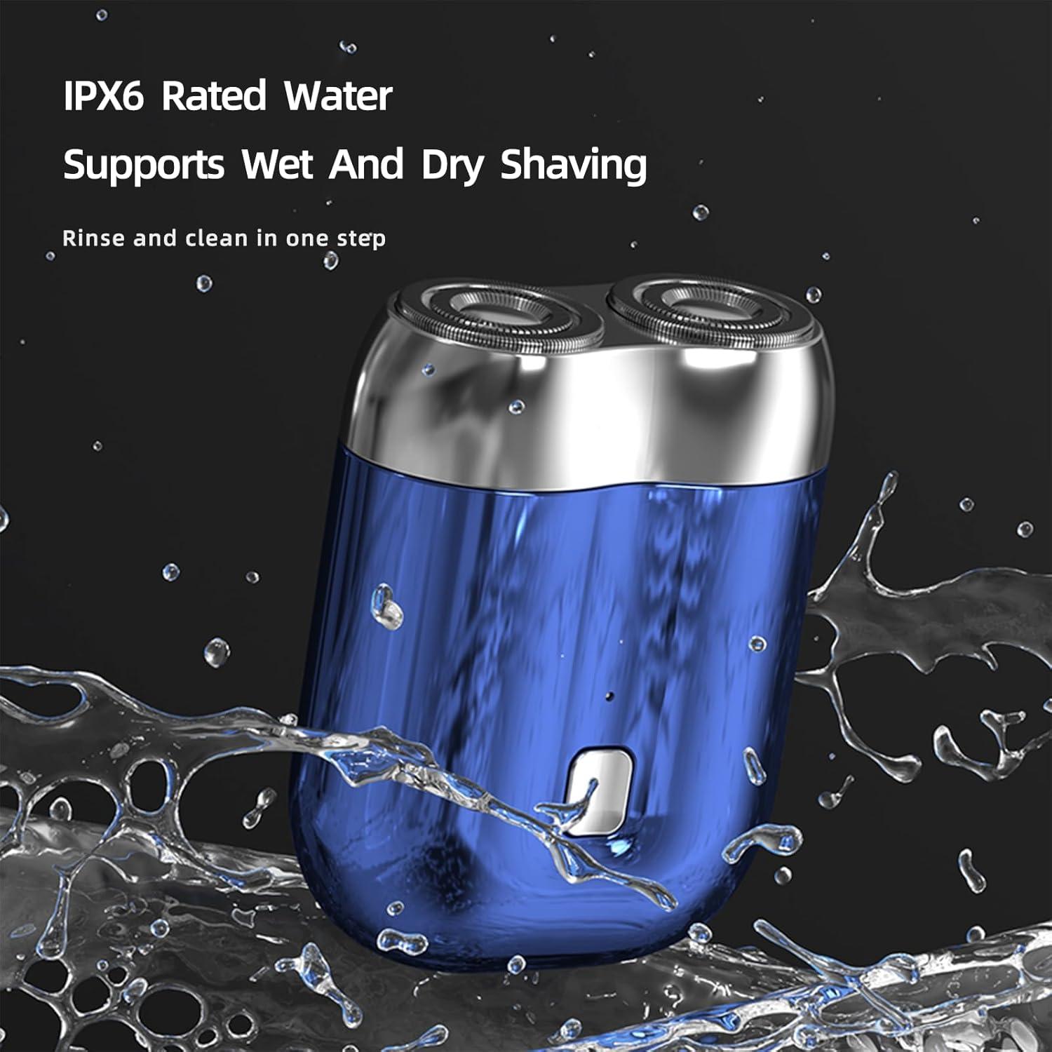 Afeitadora Eléctrica Mini ChicVogue Doble Cabezal USB Impermeable