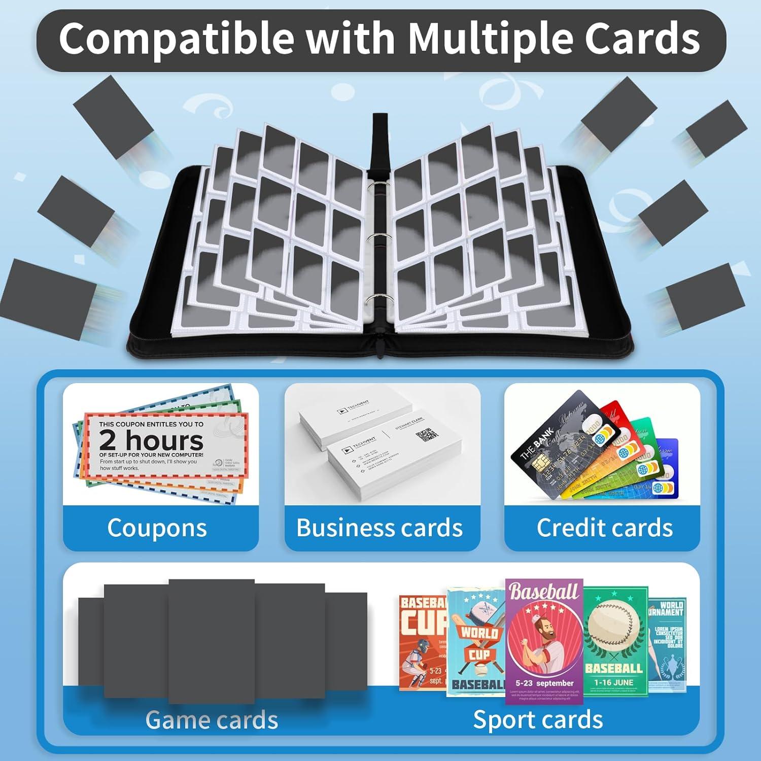 Carpeta de Cartas de Comercio YoKiStar 9 Bolsillos Negra