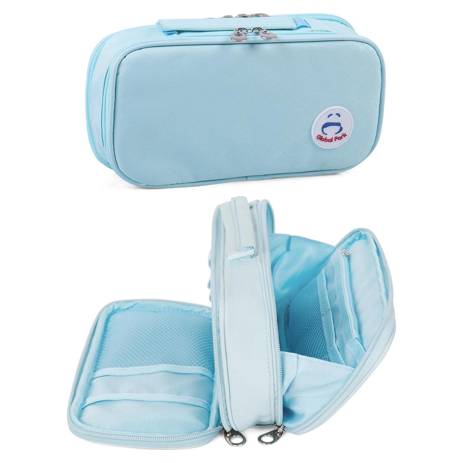 Estuche de Lápices Grande Aguamarina - Organizador de Oficina