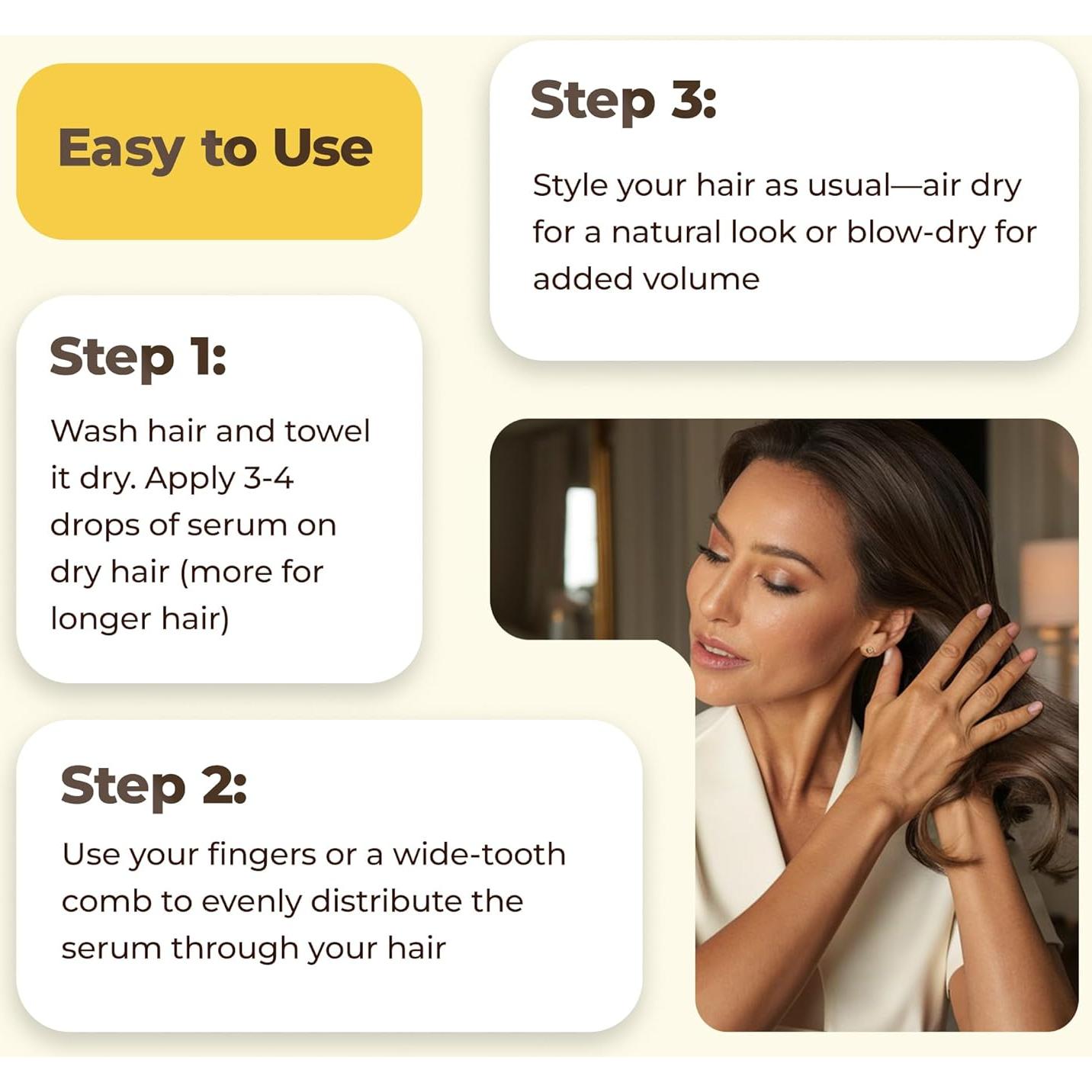 Suero Antifrizz HerStyler 70 ml - Aceite de Argán para Cabello