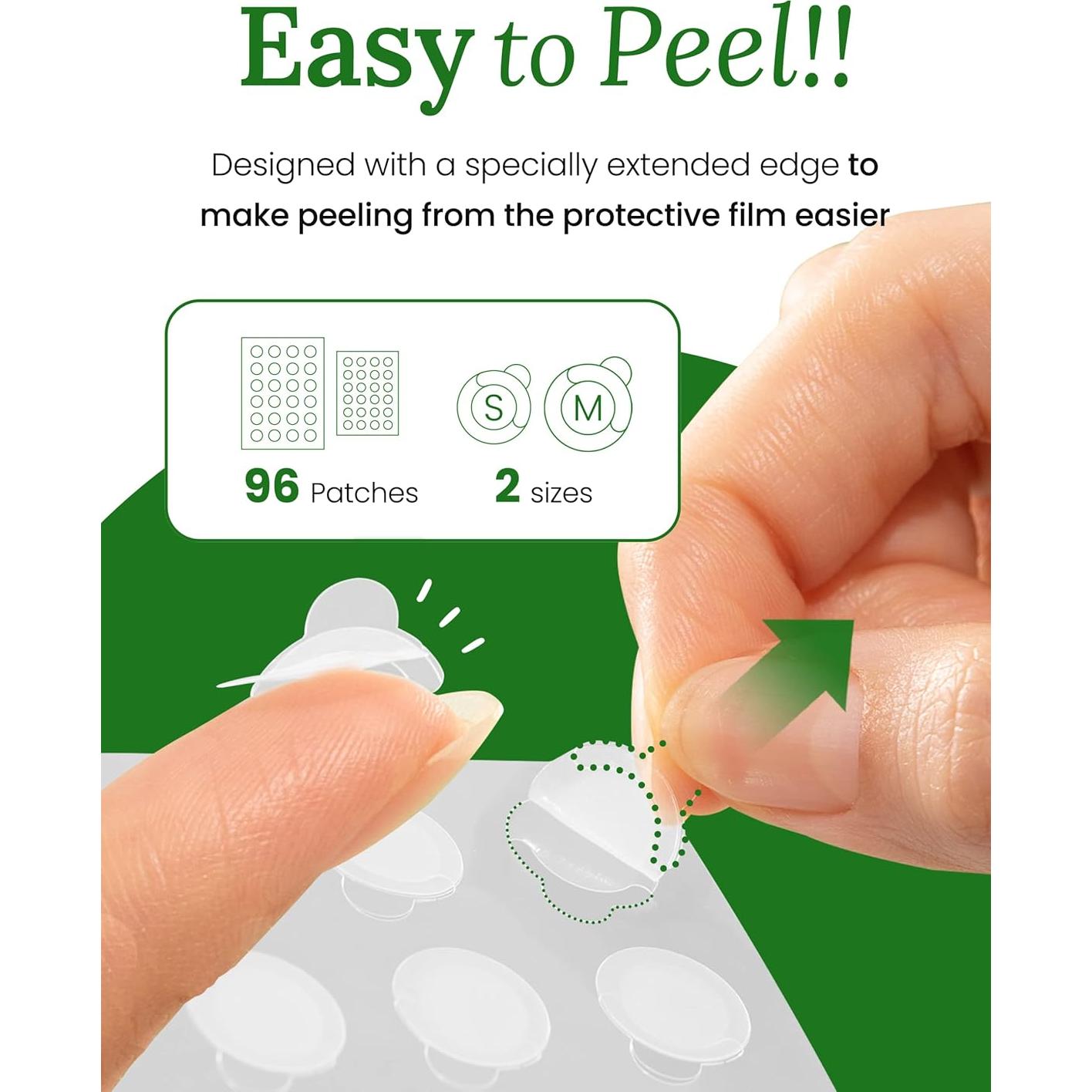 Parche Invisible para Granitos Troubless - 96 Unidades Hidrocoloides