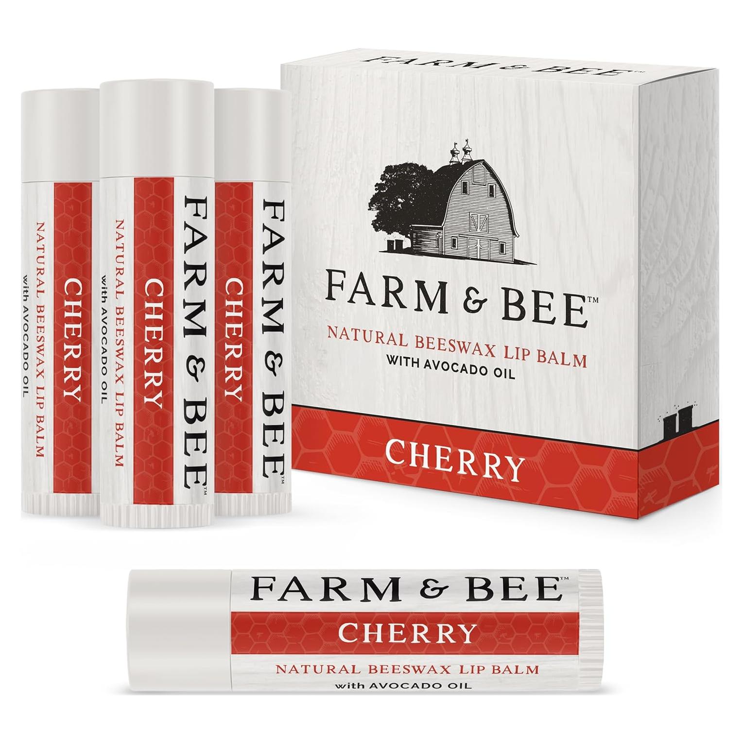 Bálsamo Labial Natural Farm & Bee - Cera de Abeja 4x4.25g