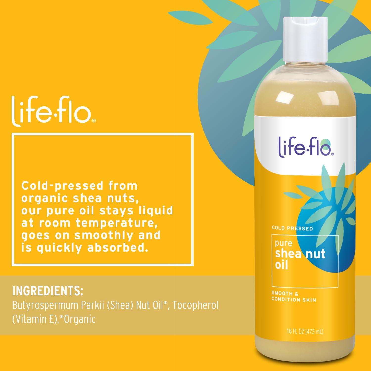 Aceite de Nuez de Karité Puro Life-flo 453.6g - Hidratante Multiusos