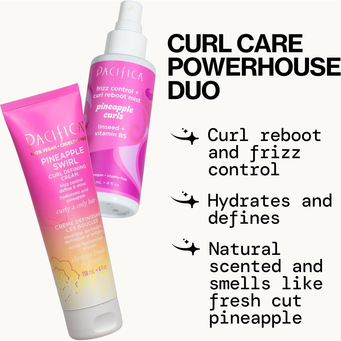 Crema Definidora de Rizos Pacifica Beauty 39.7 ml - Aroma Piña