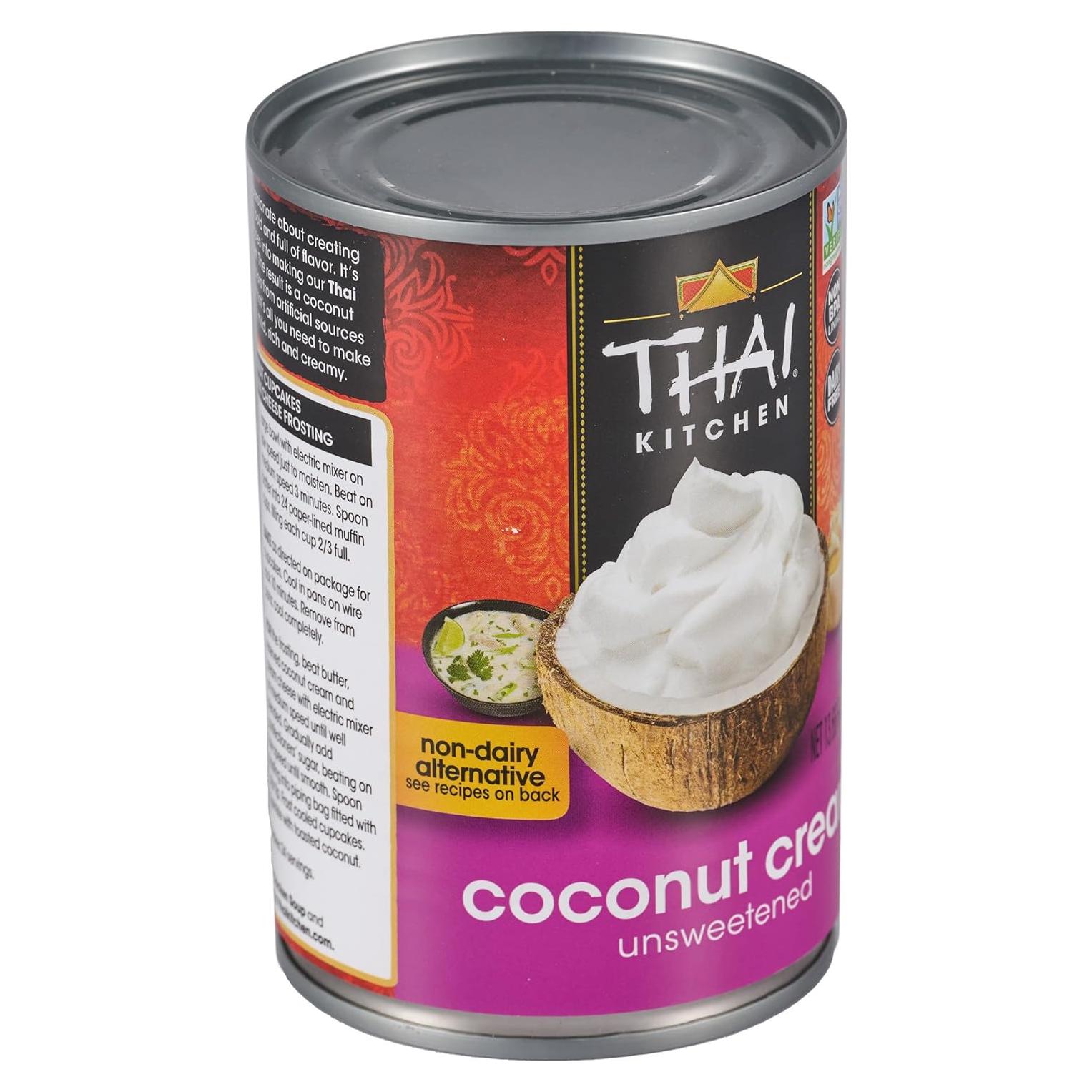 Crema de Coco Thai Kitchen Sin Azúcar 403 ml Vegana