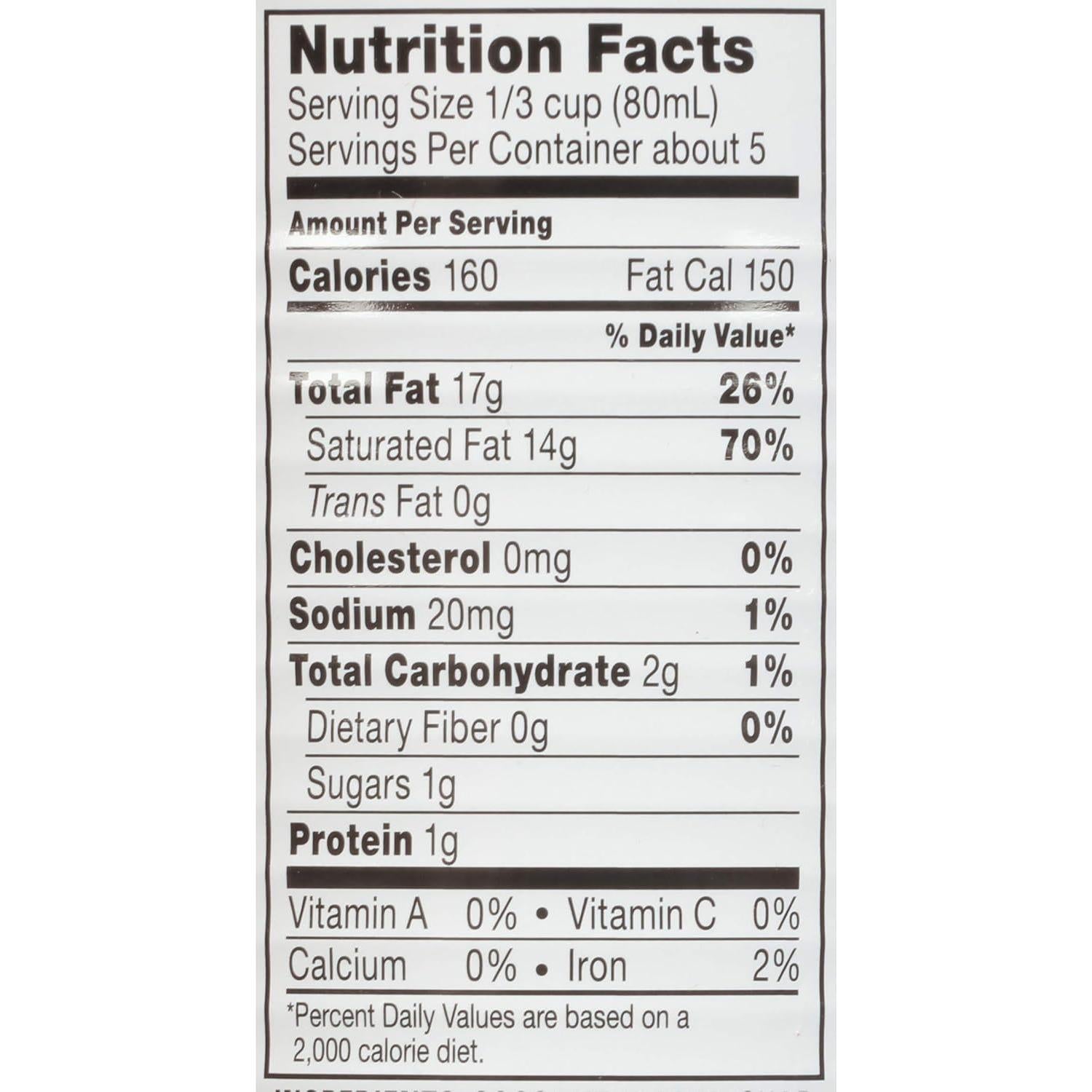 Crema de Coco Thai Kitchen Sin Azúcar 403 ml Vegana