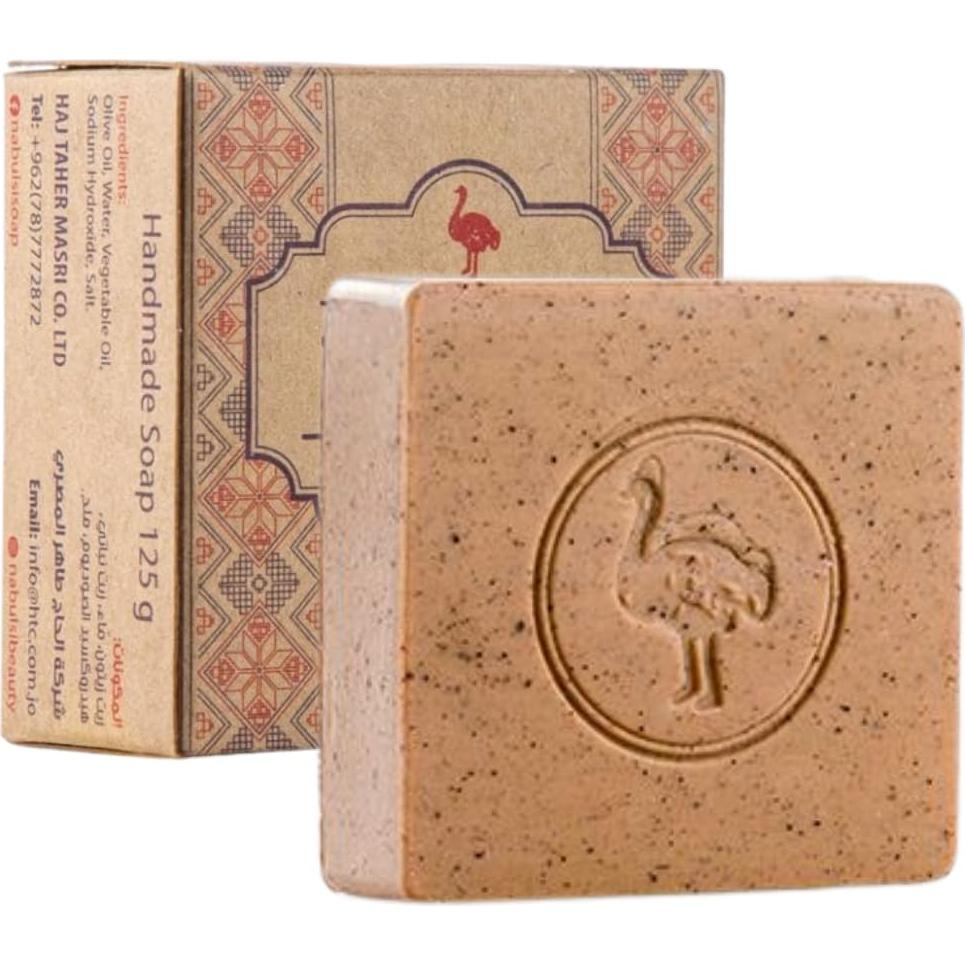 Jabón Exfoliante Nabulsi de Aceite de Oliva 125 g - Natural