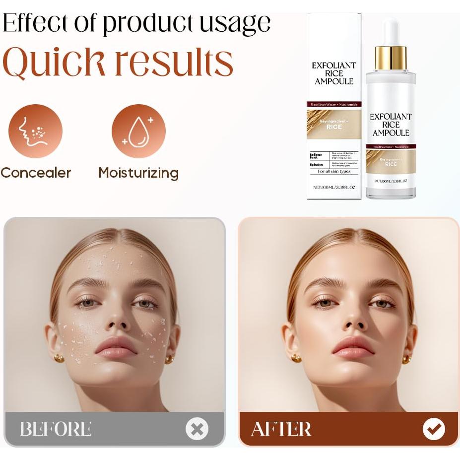 Exfoliante Facial de Arroz Negro y Blanco Eadwe 100 ml