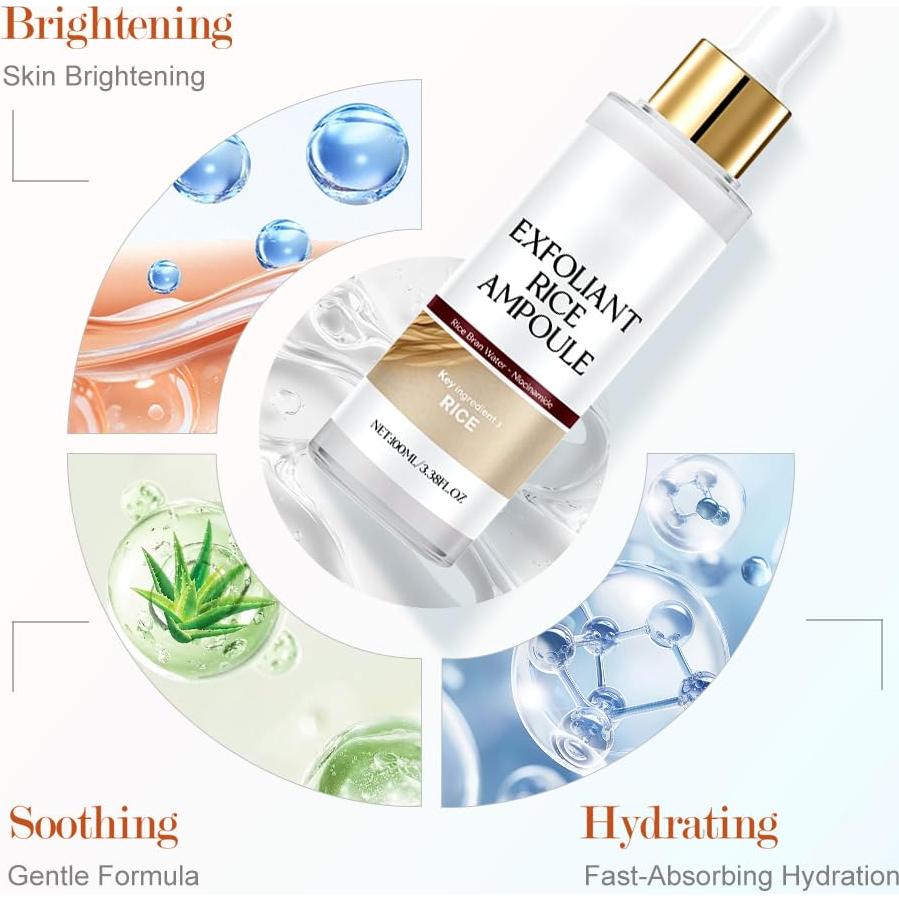 Exfoliante Facial de Arroz Negro y Blanco Eadwe 100 ml