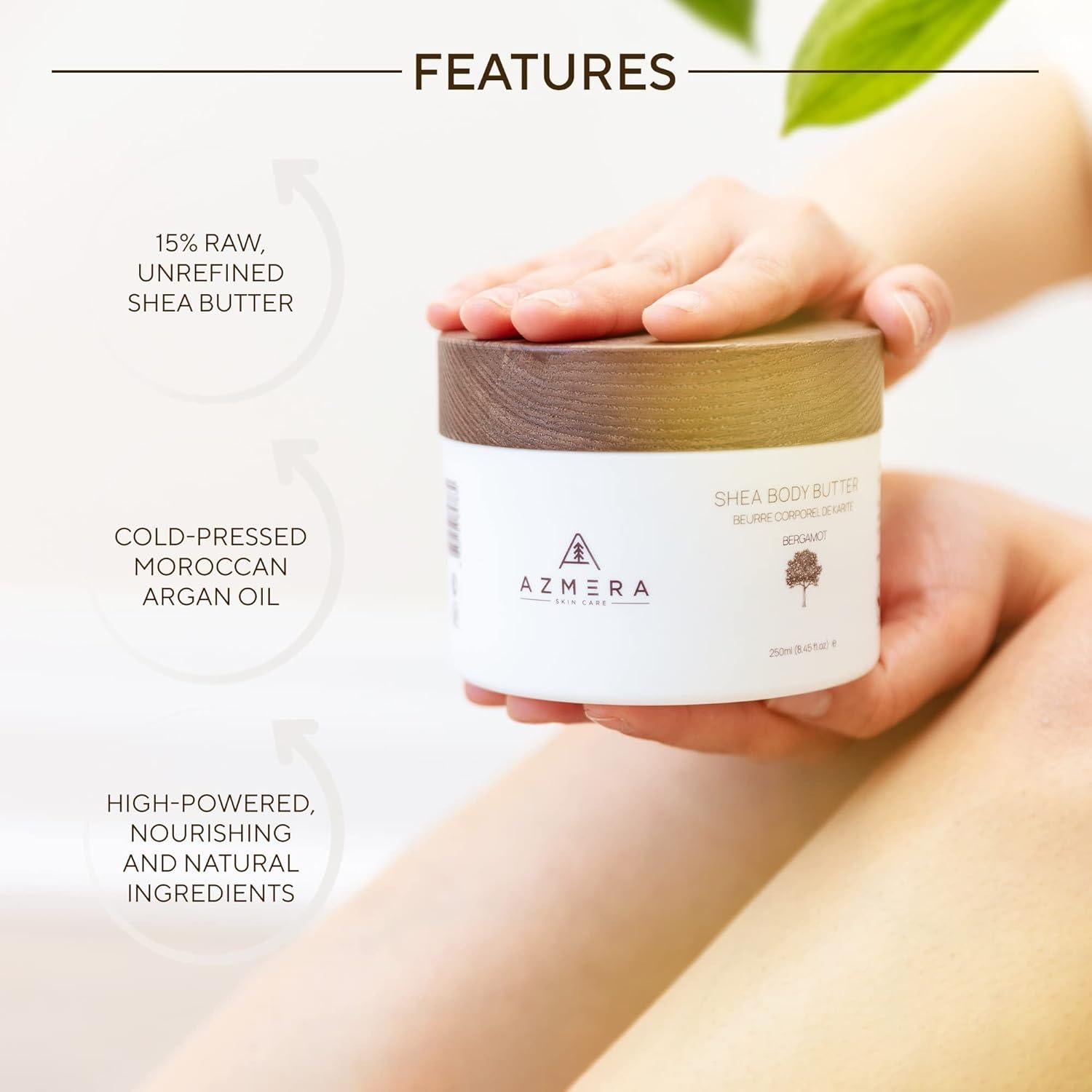 Manteca Corporal Batida Azmera 250g - Hidratante Bergamota Vegano