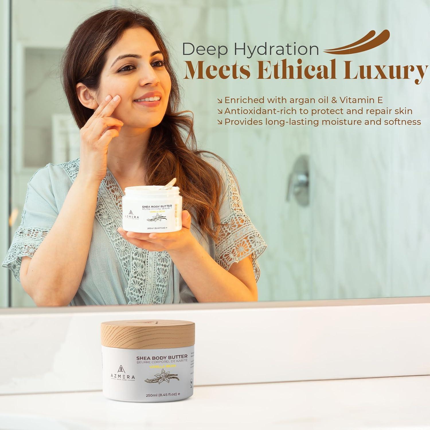 Manteca Corporal Batida Azmera 250g - Hidratante Vainilla Vegano