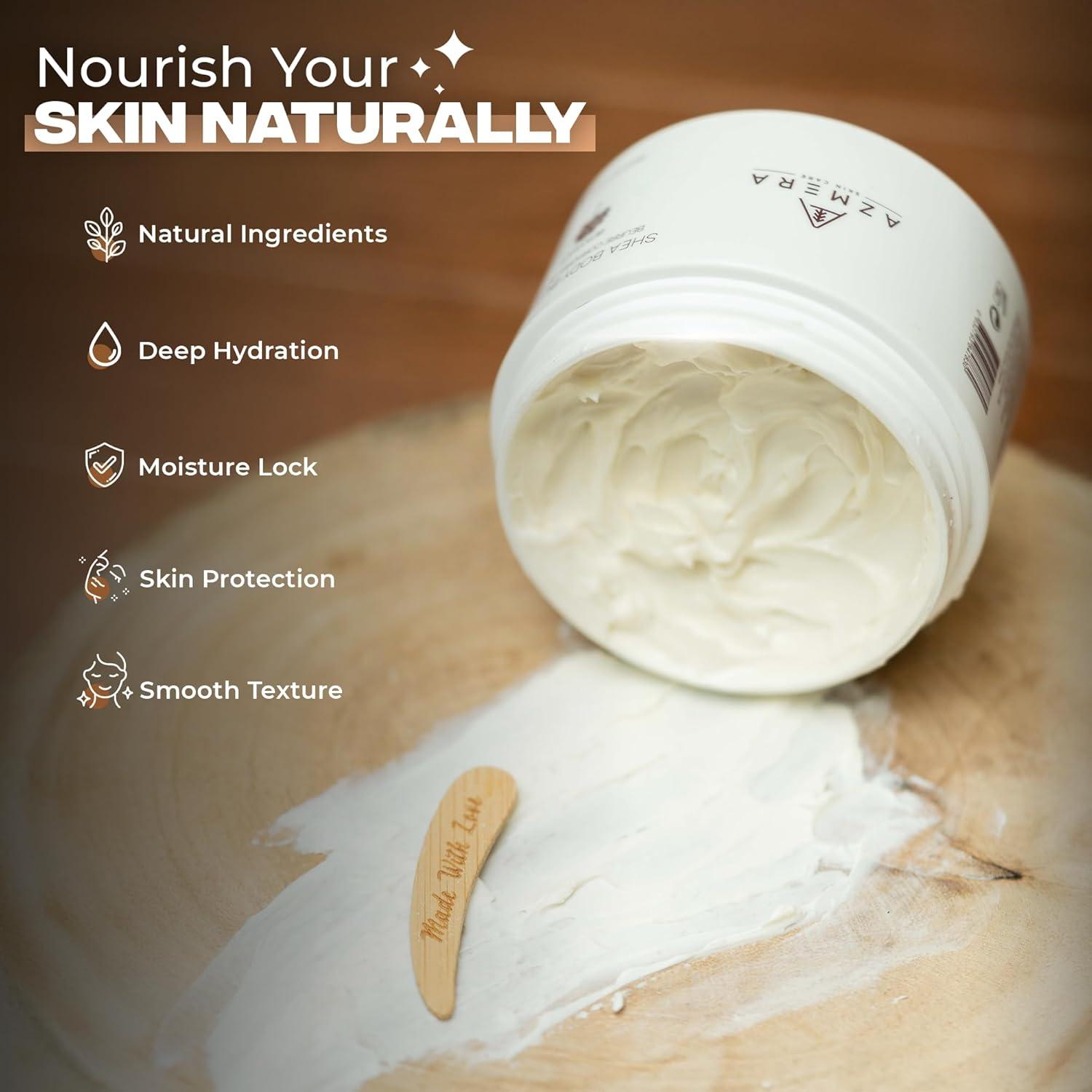 Manteca Corporal Batida Azmera 250g - Hidratante Vainilla Vegano