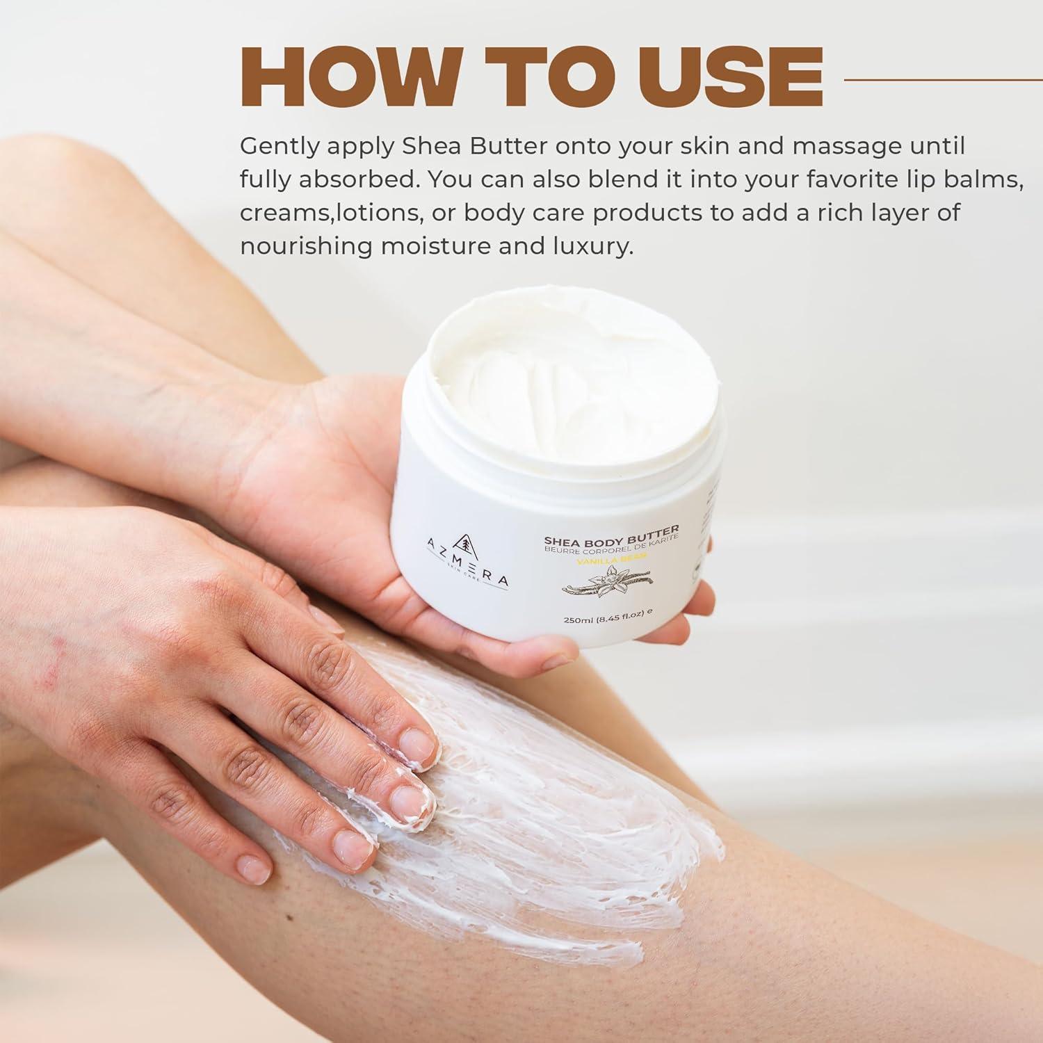 Manteca Corporal Batida Azmera 250g - Hidratante Vainilla Vegano