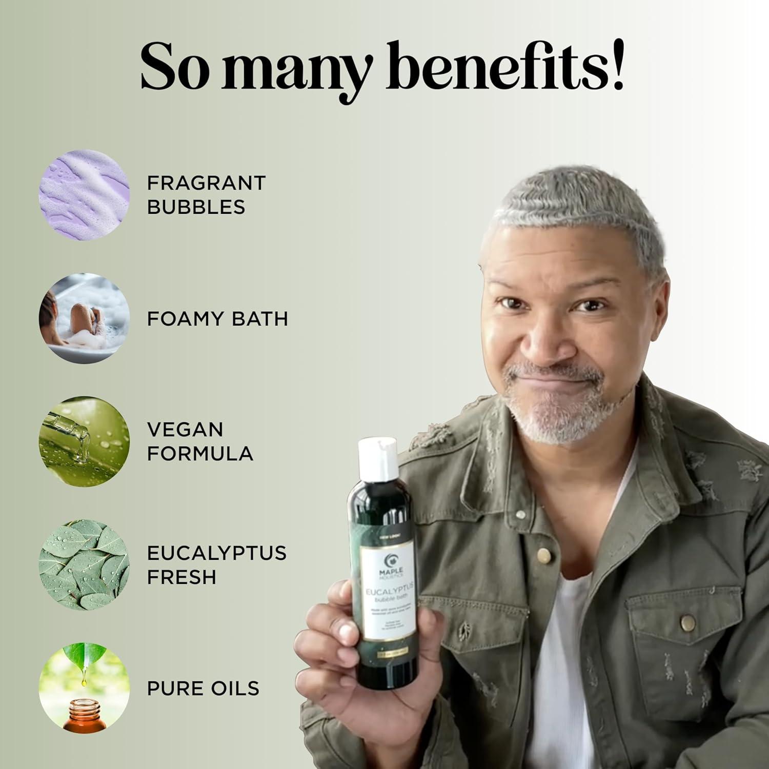 Baño Espumoso Eucalipto Maple Holistics 236.6 ml Sin Sulfatos