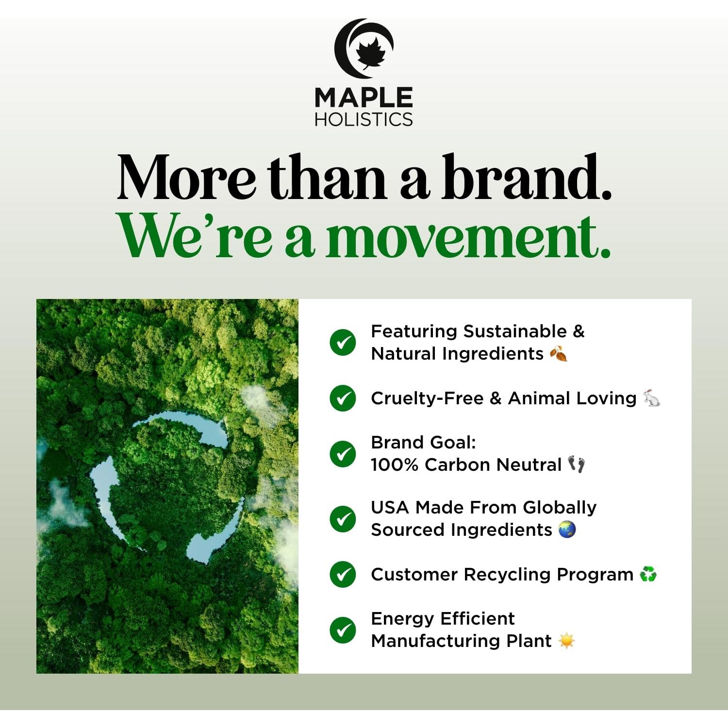 Baño Espumoso Eucalipto Maple Holistics 236.6 ml Sin Sulfatos