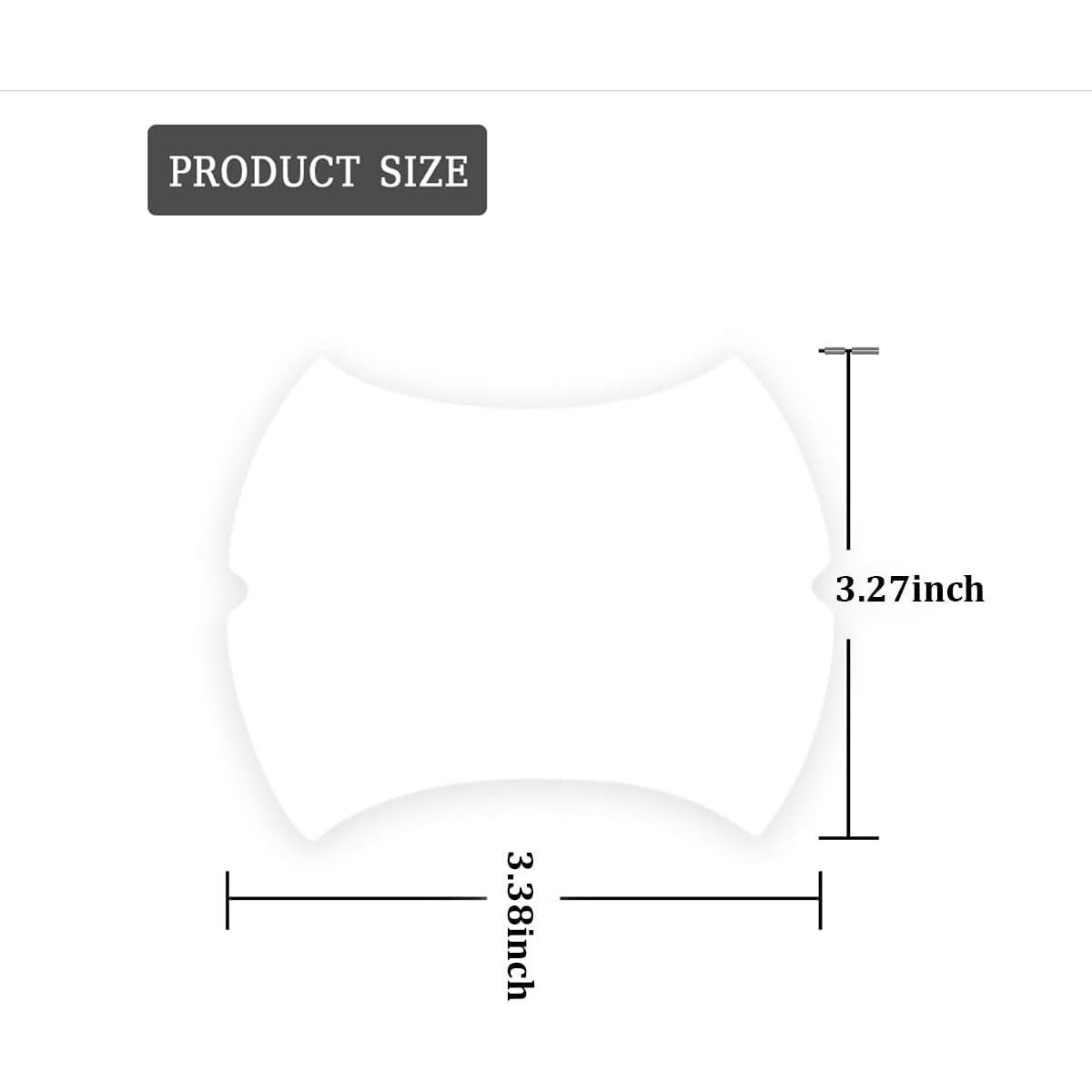 4 Piezas Protectores de Manijas de Puerta Blilo Transparente