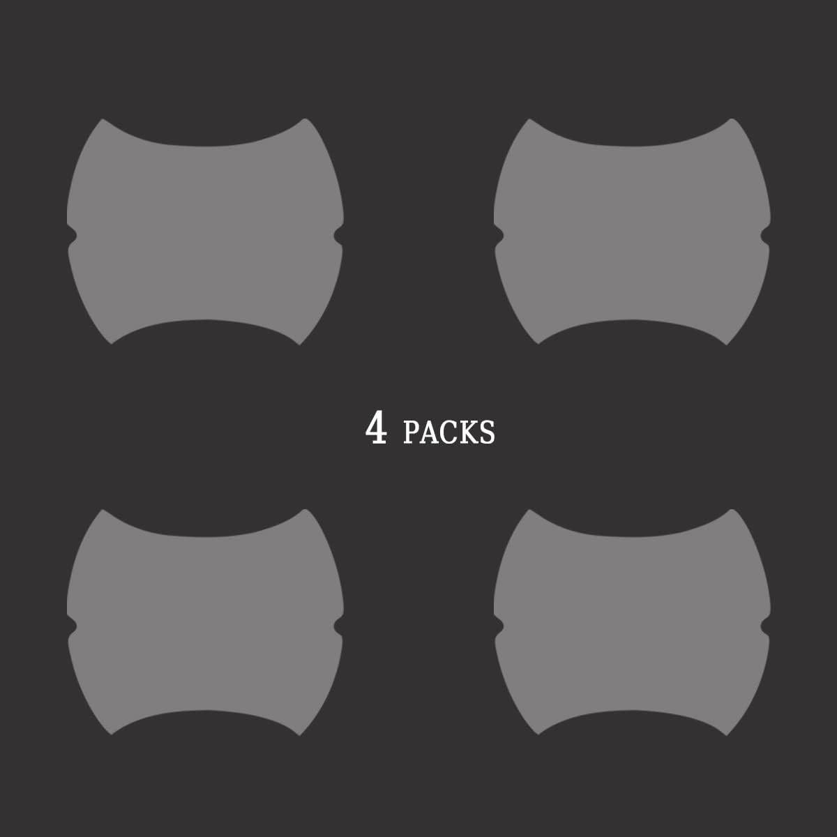 4 Piezas Protectores de Manijas de Puerta Blilo Transparente