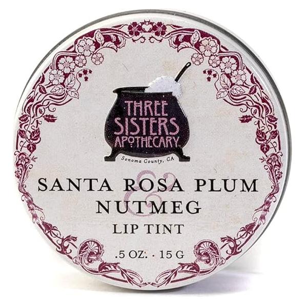 Brillo Labial Natural Three Sisters Ciruela Santa Rosa 85g