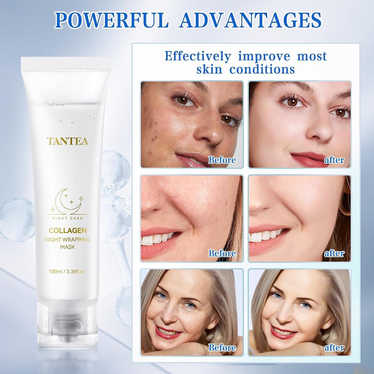 Mascarilla Nocturna de Colágeno Tantea 100ml Hidratante y Reafirmante