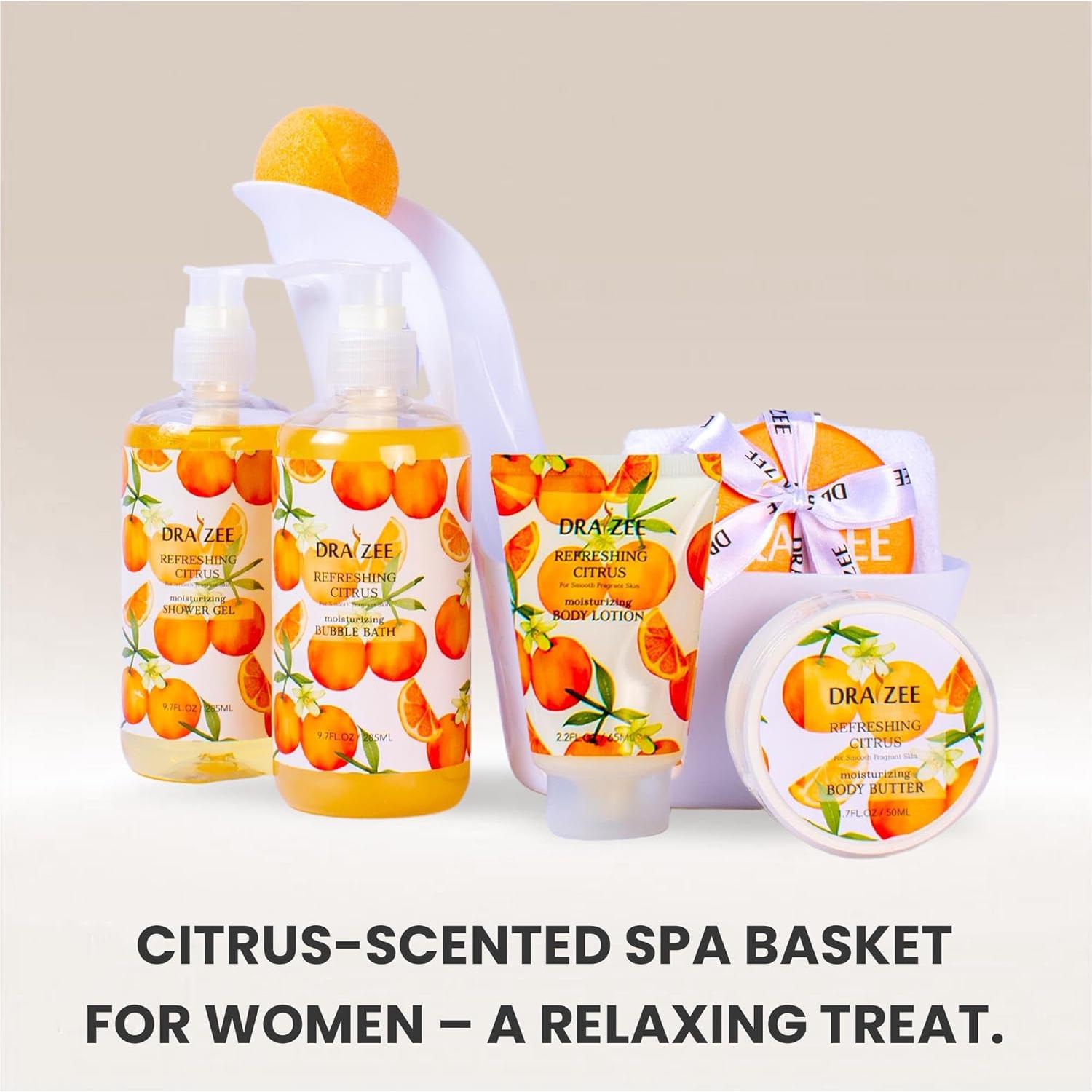 Set de Spa de Lujo Draizee - 8 Piezas Aromatizadas a Cítricos