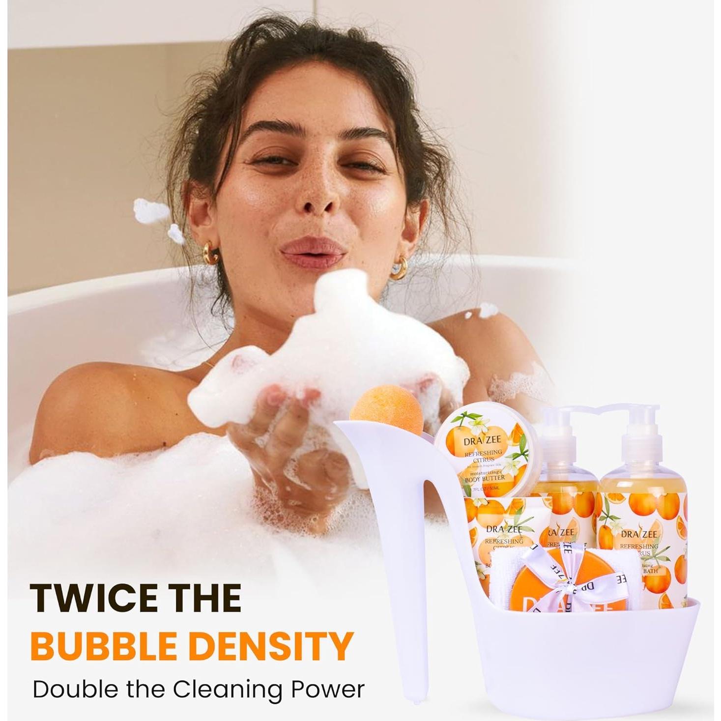 Set de Spa de Lujo Draizee - 8 Piezas Aromatizadas a Cítricos