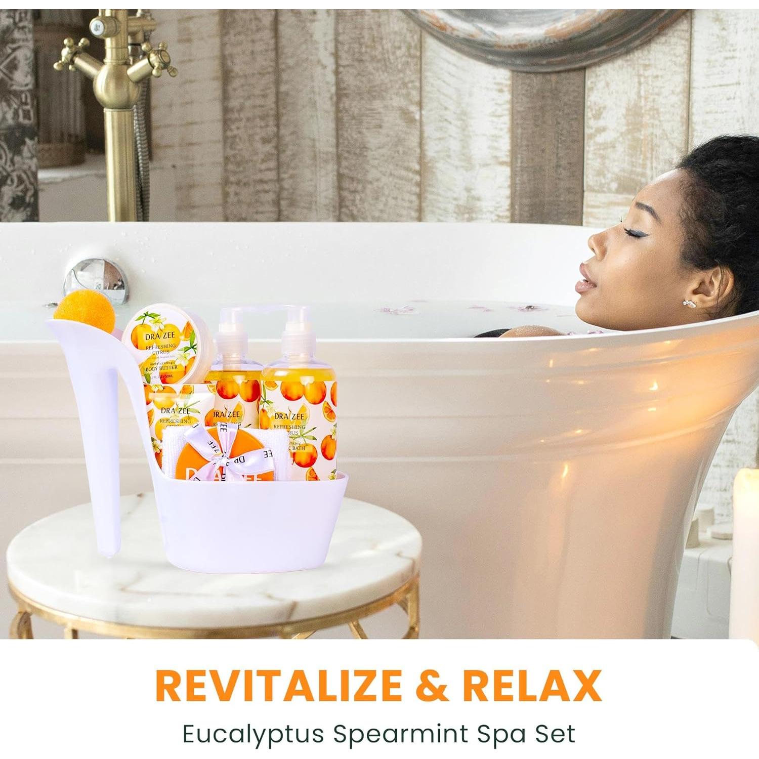 Set de Spa de Lujo Draizee - 8 Piezas Aromatizadas a Cítricos