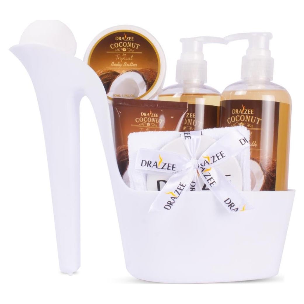 Set de Spa de Lujo Draizee 8 Piezas Aroma Coco