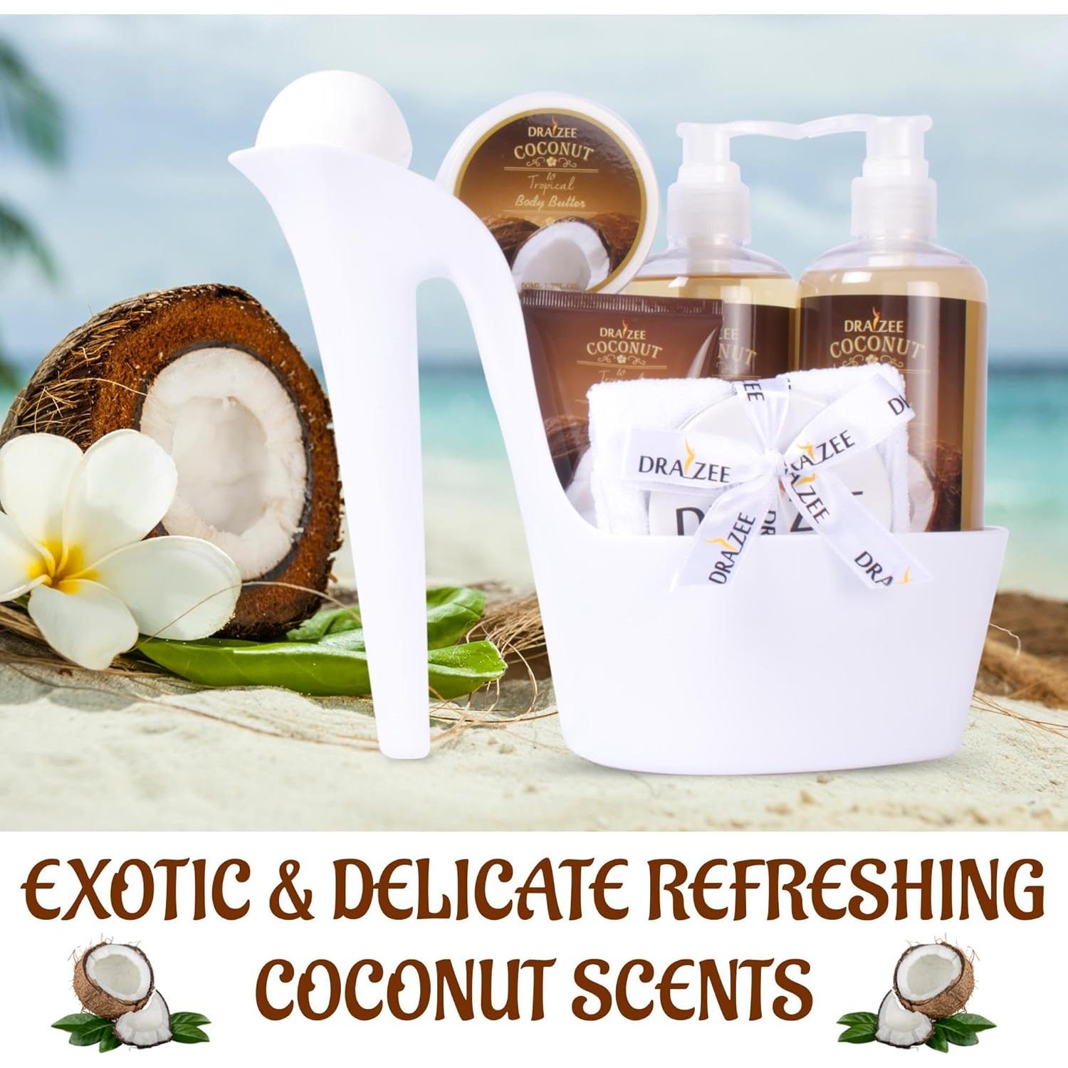 Set de Spa de Lujo Draizee 8 Piezas Aroma Coco