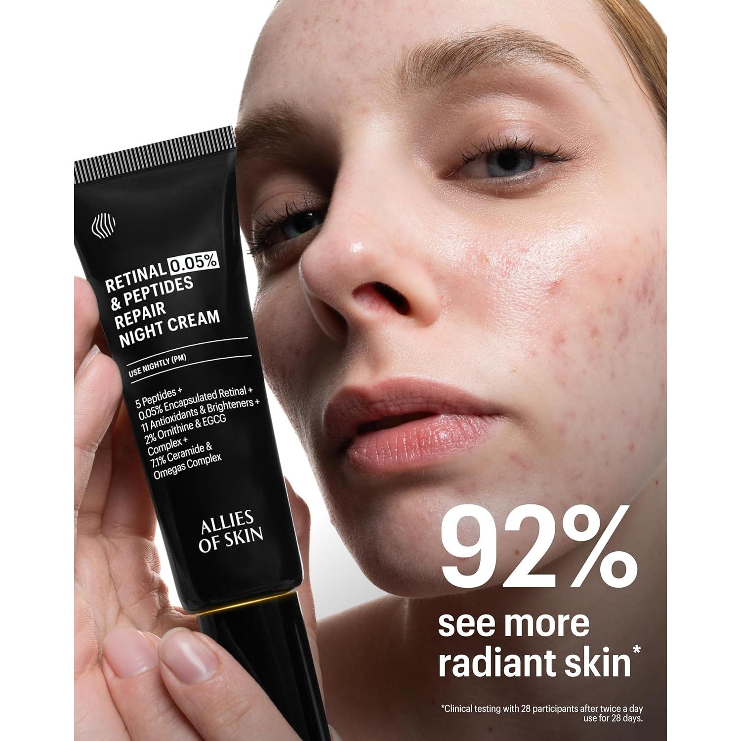 Crema Nocturna Reparadora Aliados de la Piel 0.05% Retinaldehído