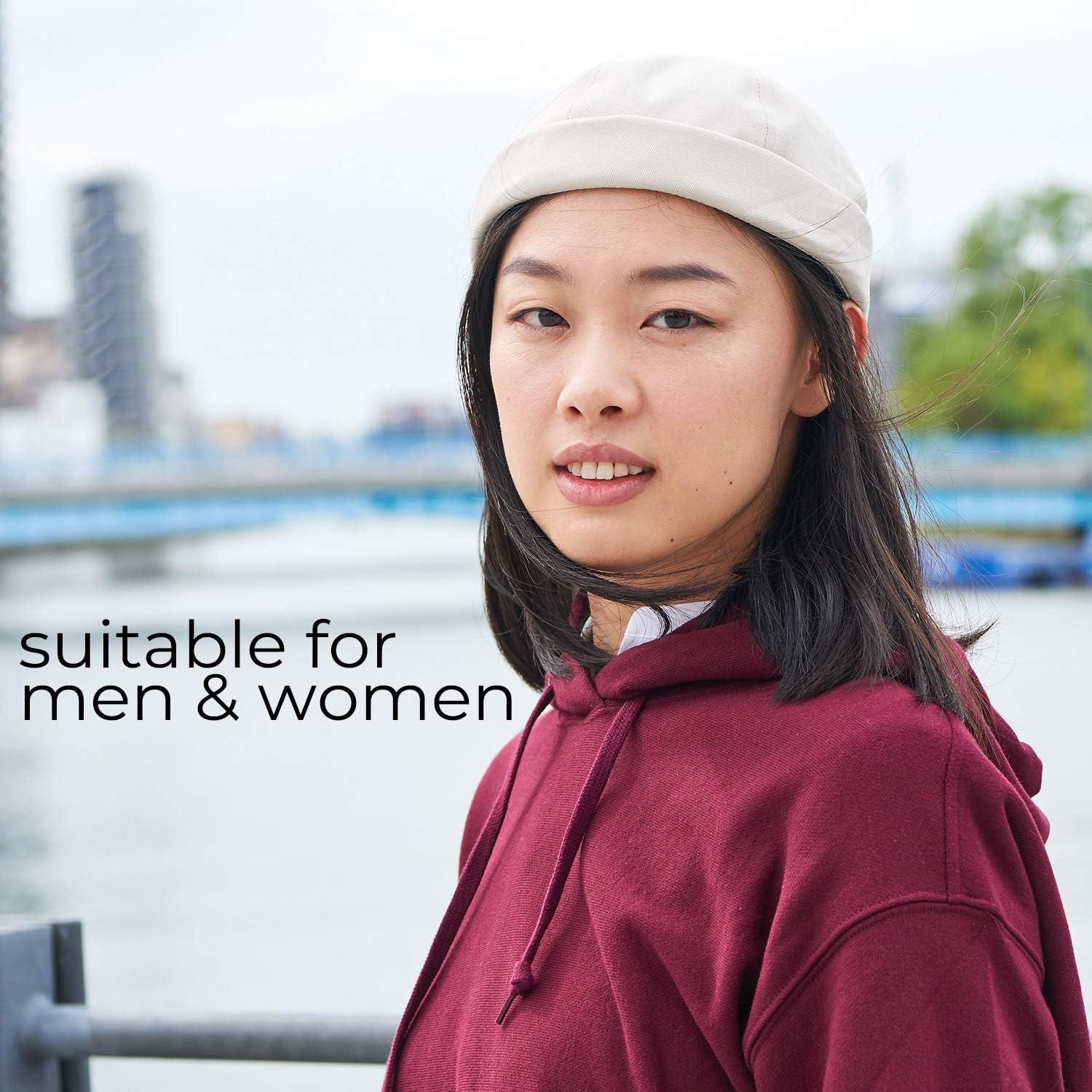 Gorra de béisbol sin visera Casualbox 100% algodón negra