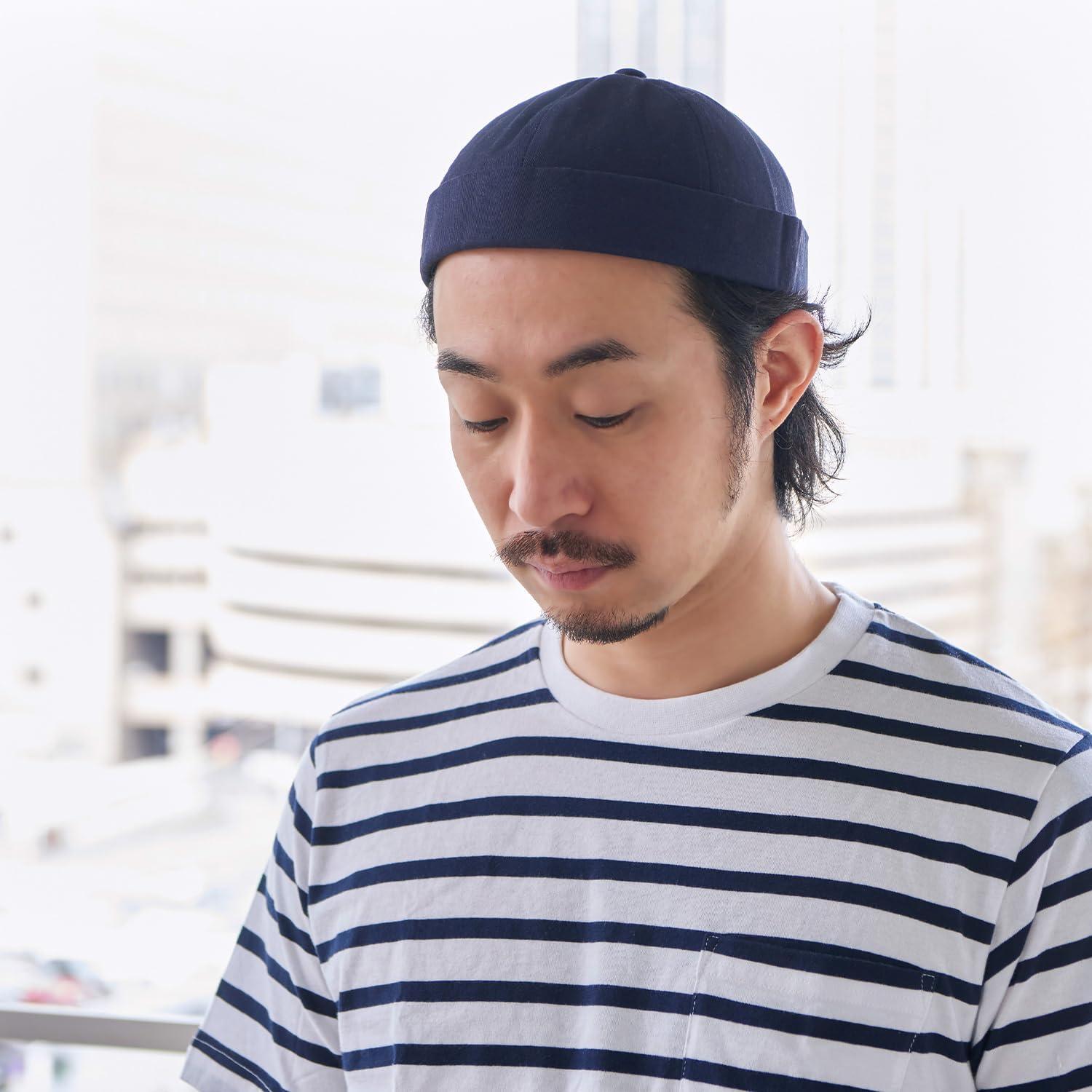 Gorra de béisbol sin visera Casualbox 100% algodón negra