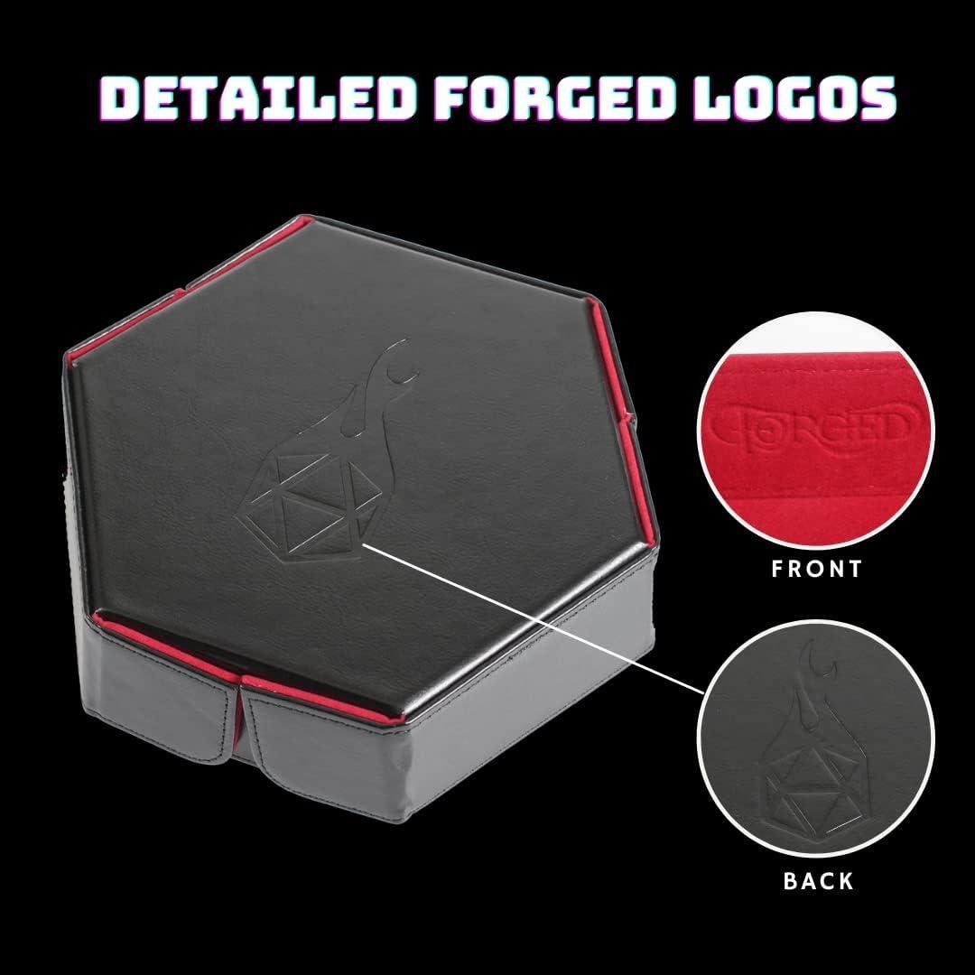 Bandeja de Dados Plegable Forged Dice Co. Negra 16.5 cm