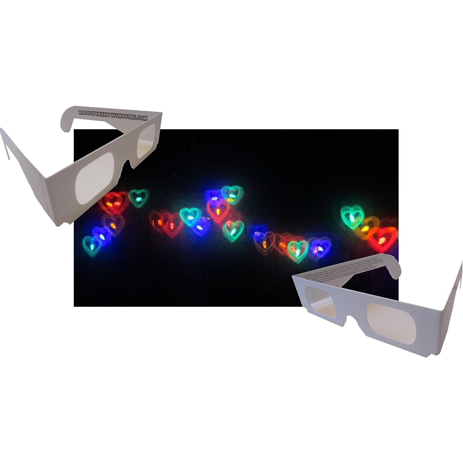 Gafas de Difracción de Fuegos Artificiales Rob's - 20 Piezas