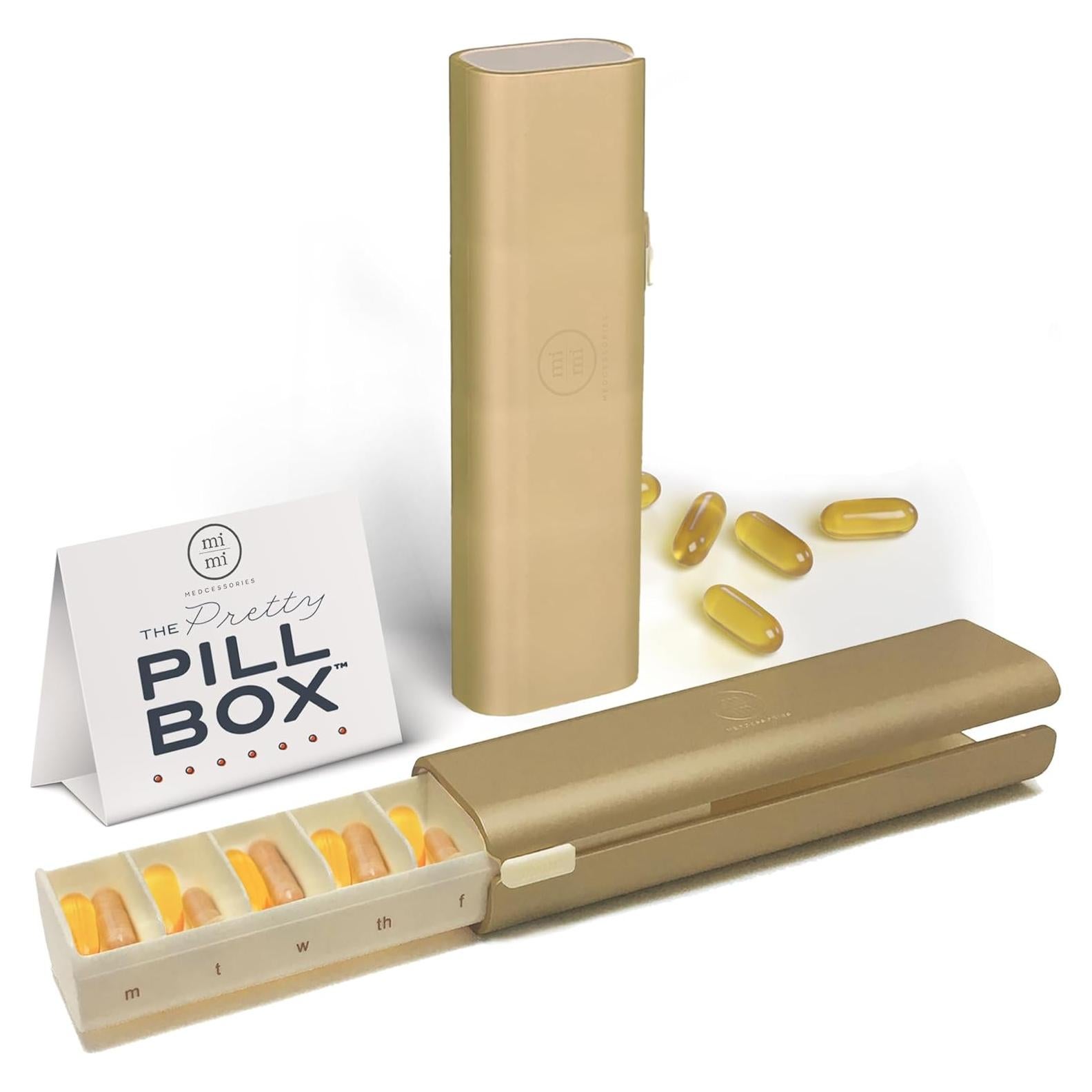 Organizador de Pastillas Diario Mimi Medcessories Champagne