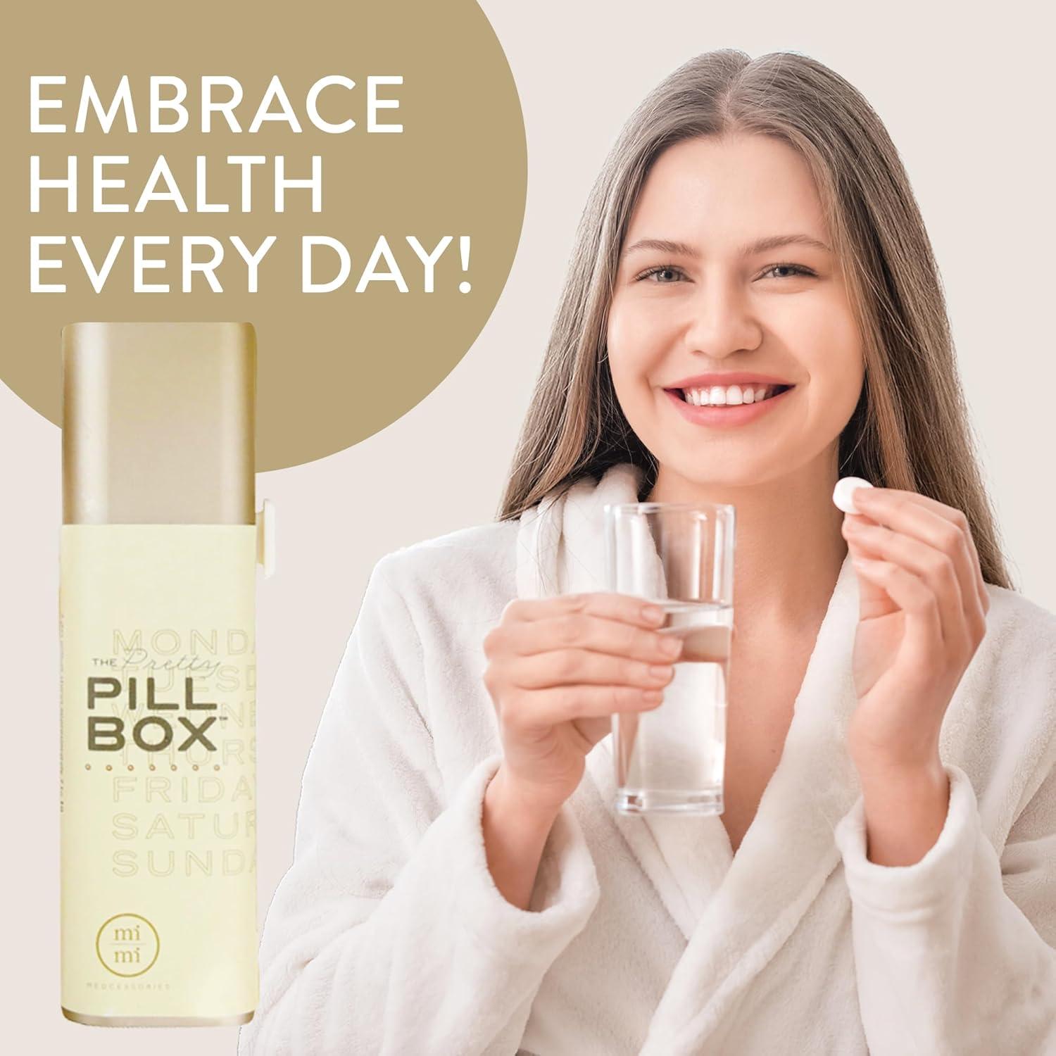 Organizador de Pastillas Diario Mimi Medcessories Champagne