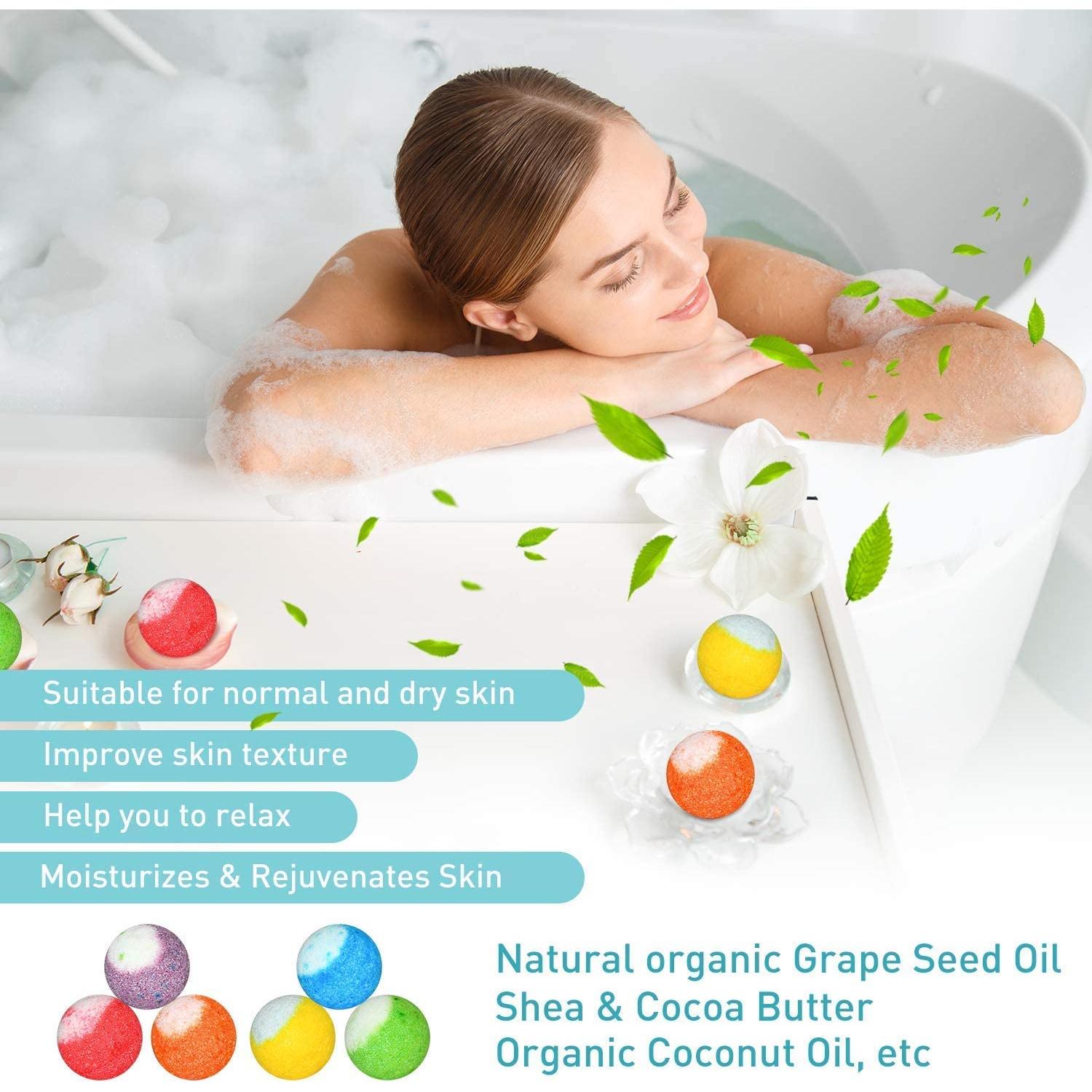 Juego de 30 Bombas de Baño Naturales PickMora - 6 Aromas