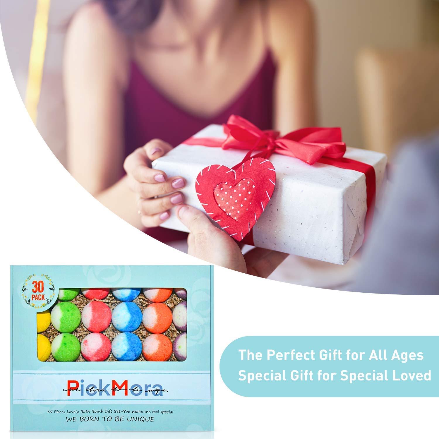 Juego de 30 Bombas de Baño Naturales PickMora - 6 Aromas