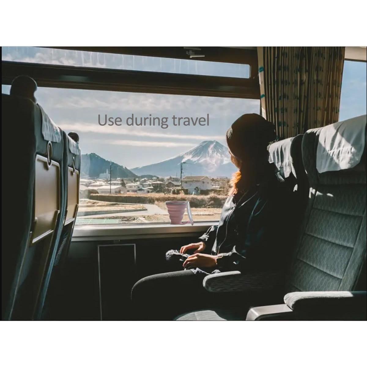 Tazas de Camping Plegables Geolinhome - Silicona 3 Pzs 180-320 ml