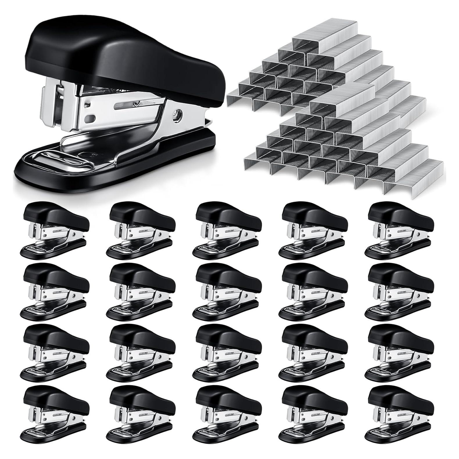 Paquete de 10 Mini Grapadoras Sherr con 15000 Grapas 25 Hojas