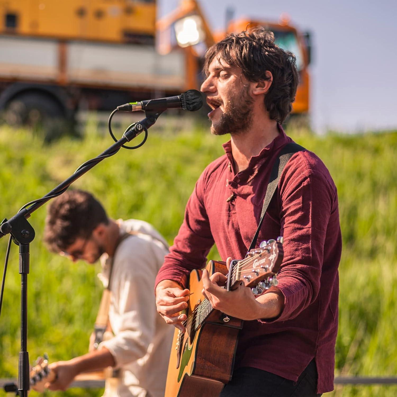 800 Cubiertas de Micrófono Desechables No Tejidas - Negro