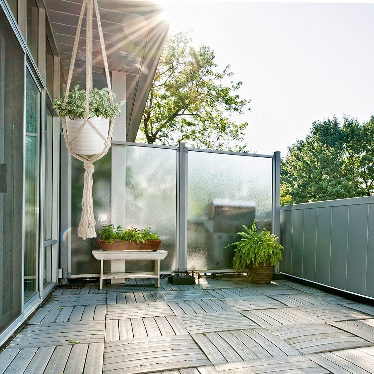 Colgadores de Plantas de Macramé Auckpure - 5 Piezas Beige