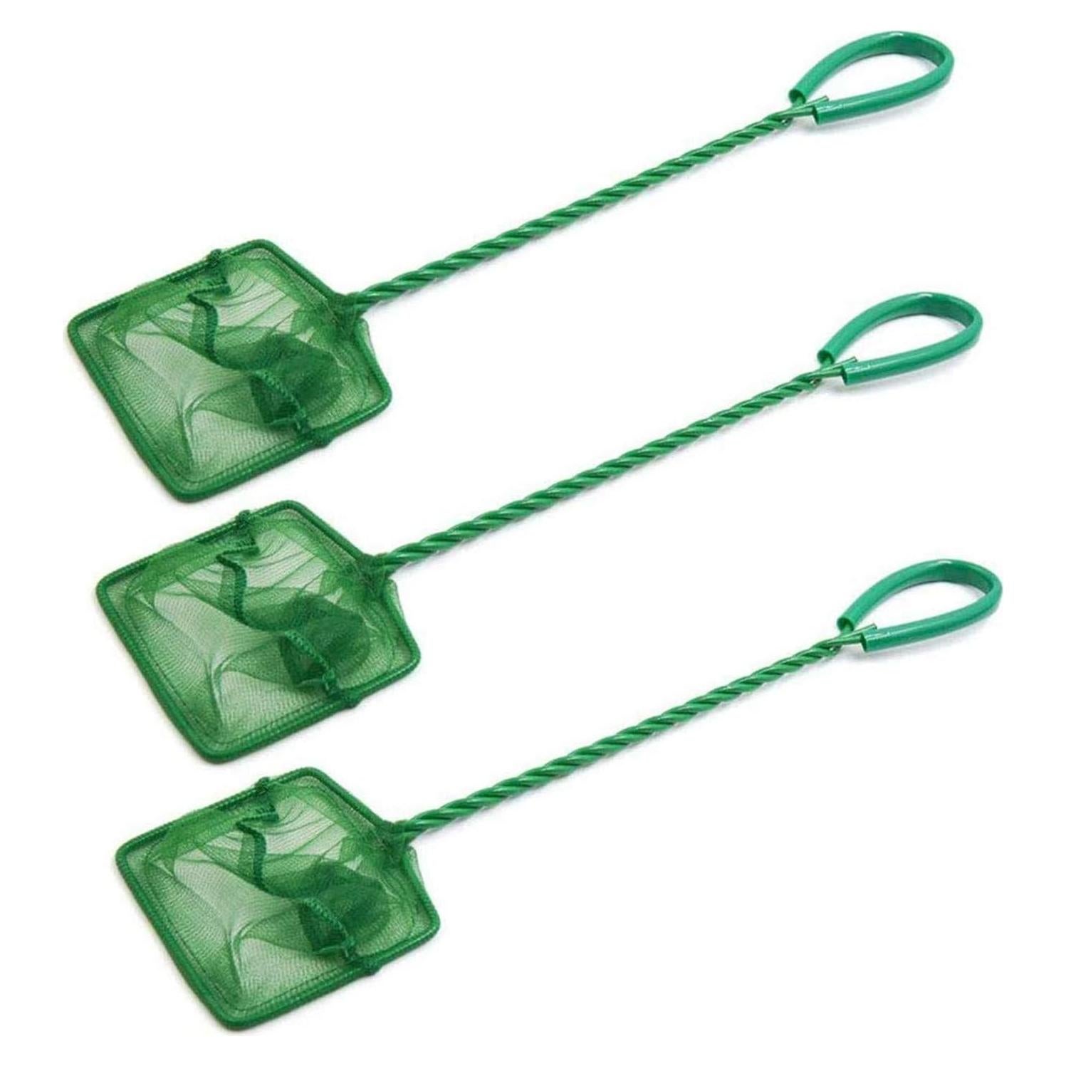 Red de Pesca XMHF 3pcs 76mm Nylon Acuario Mango Largo