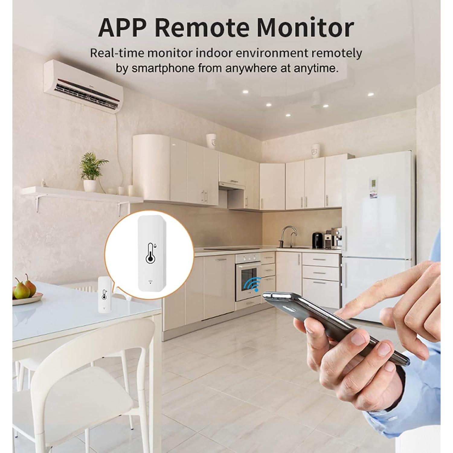 Higrómetro Termómetro WiFi SENCKIT TH-01, Monitoreo Remoto