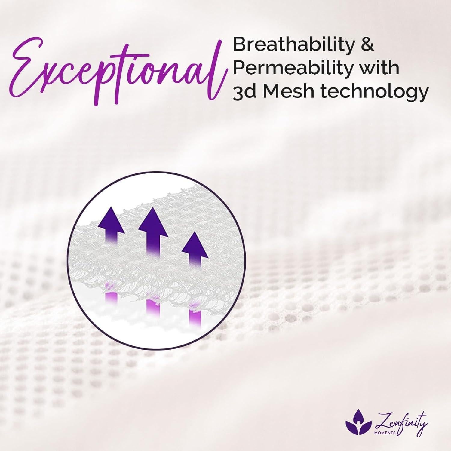 Almohada de Baño KANDOONA Lujo Original 43x43 cm Malla Blanca