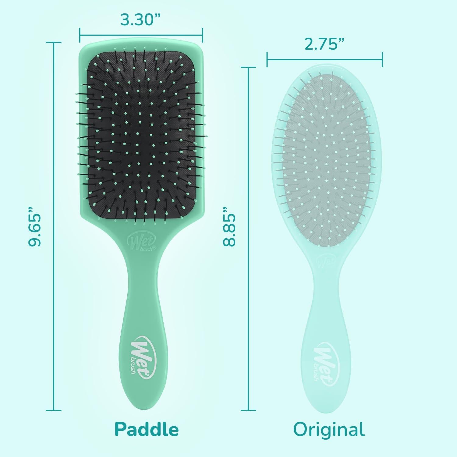 Cepillo Desenredante Paddle Wet Brush Aqua, Cerdas Suaves
